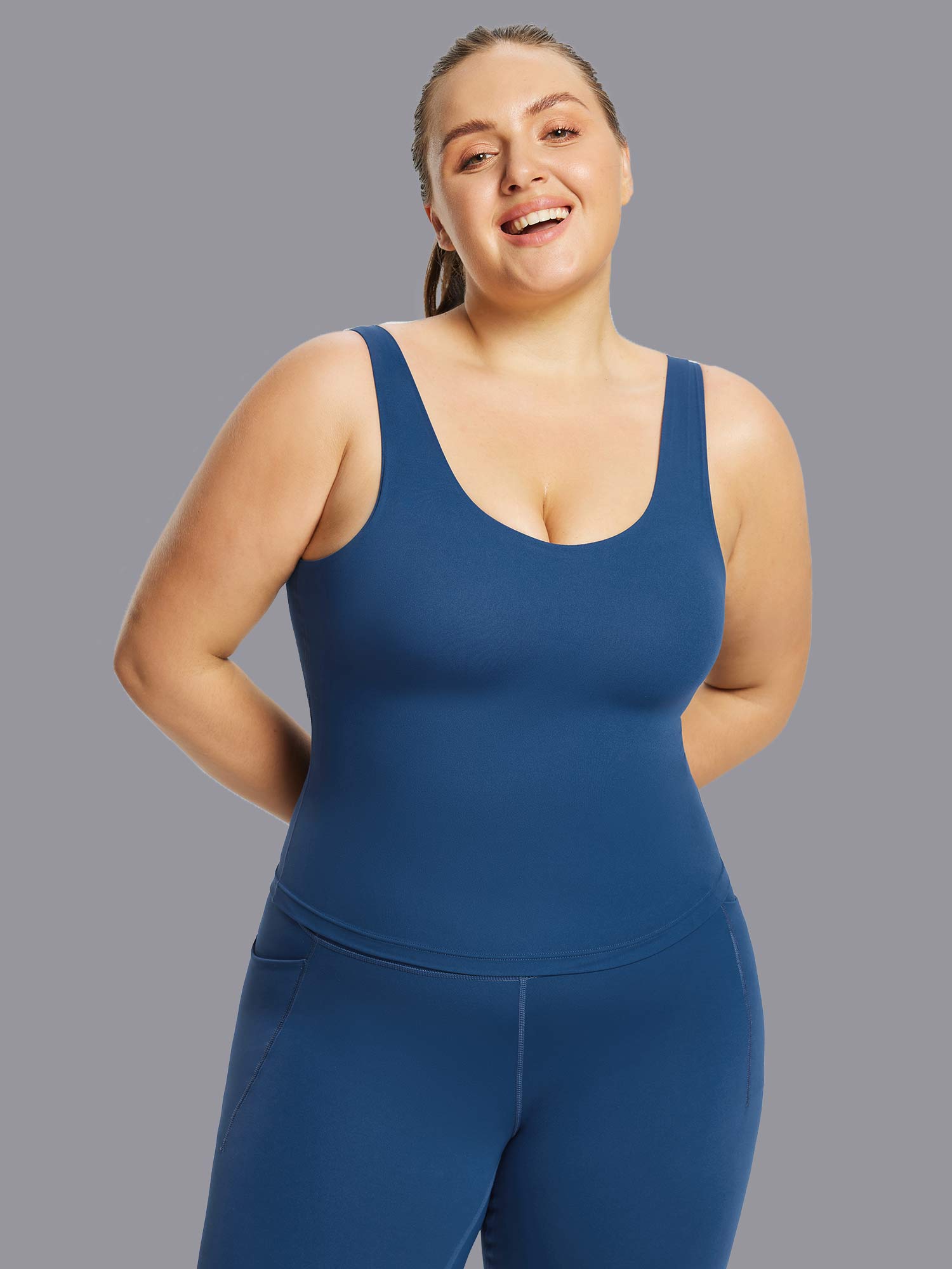 Freeleaf U-Back Built-In Padded Tank Top