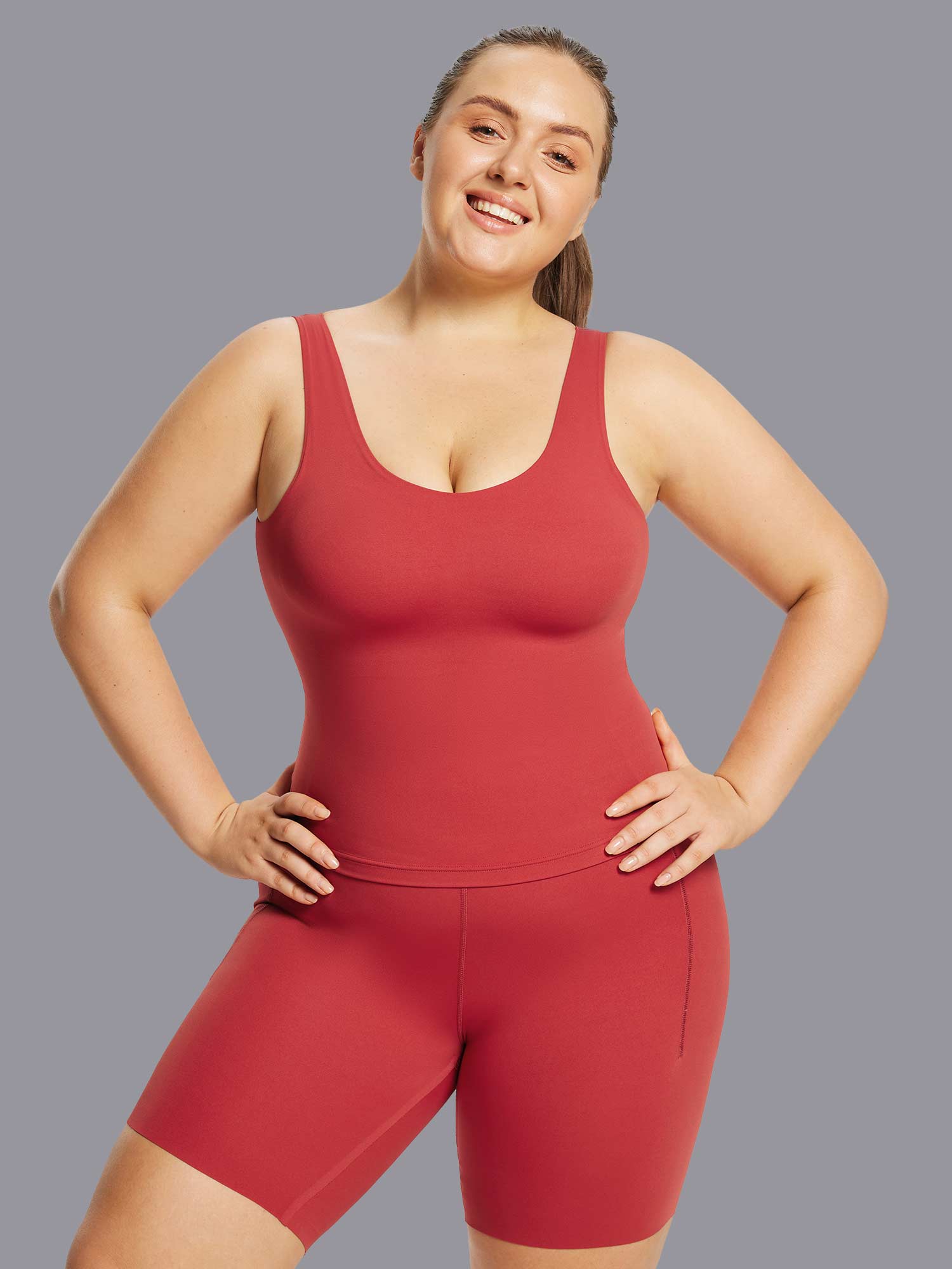 Freeleaf U-Back Built-In Padded Tank Top