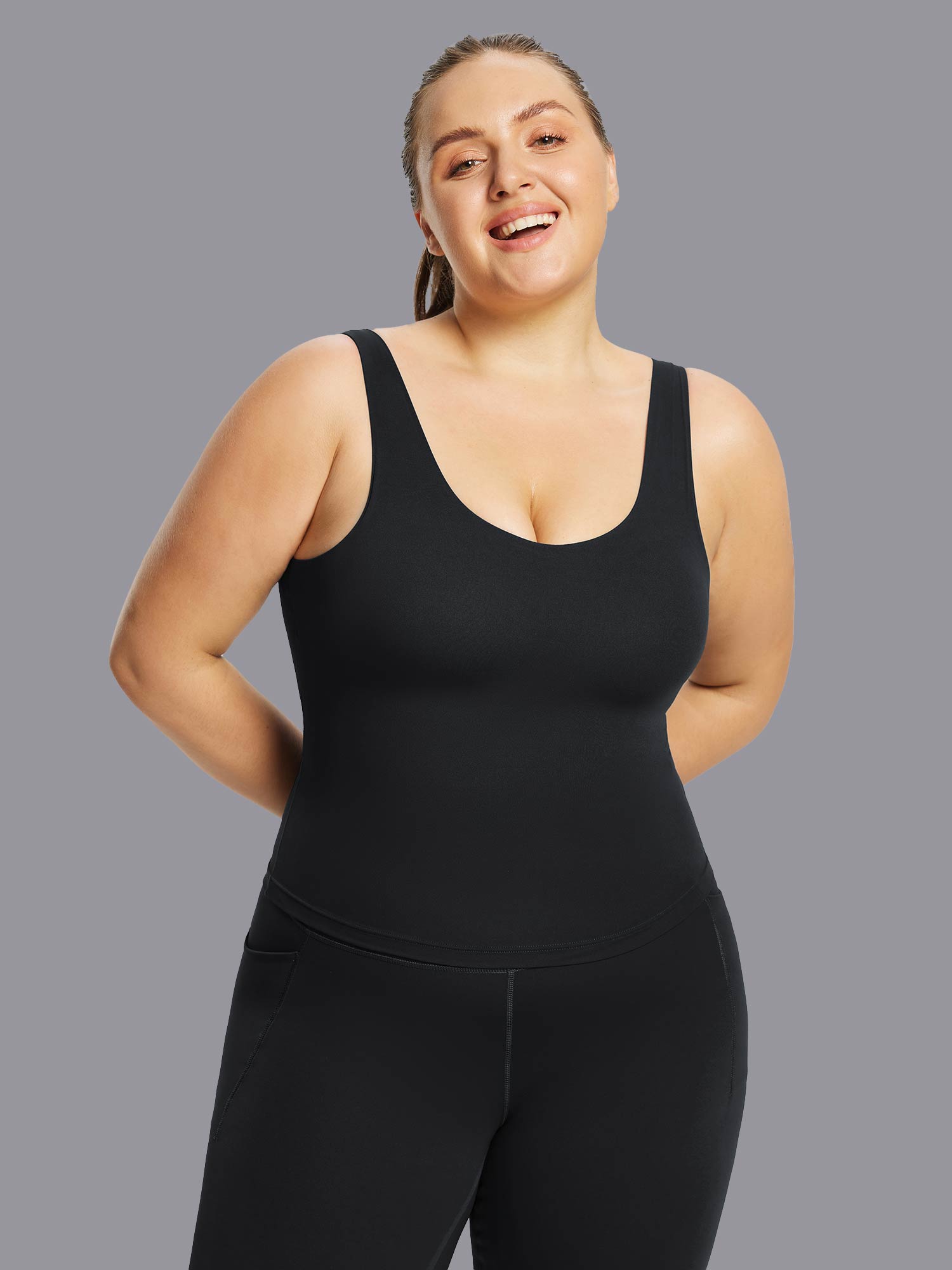 Image of Freeleaf U-Back Built-In Padded Tank Top