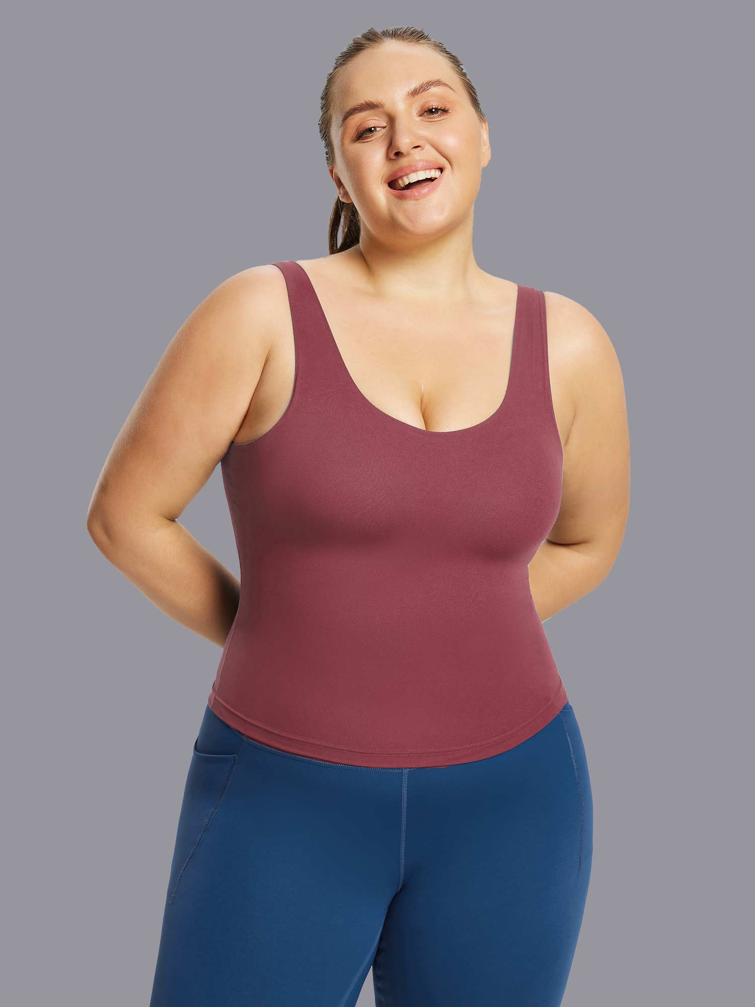 Image of Freeleaf U-Back Built-In Padded Tank Top