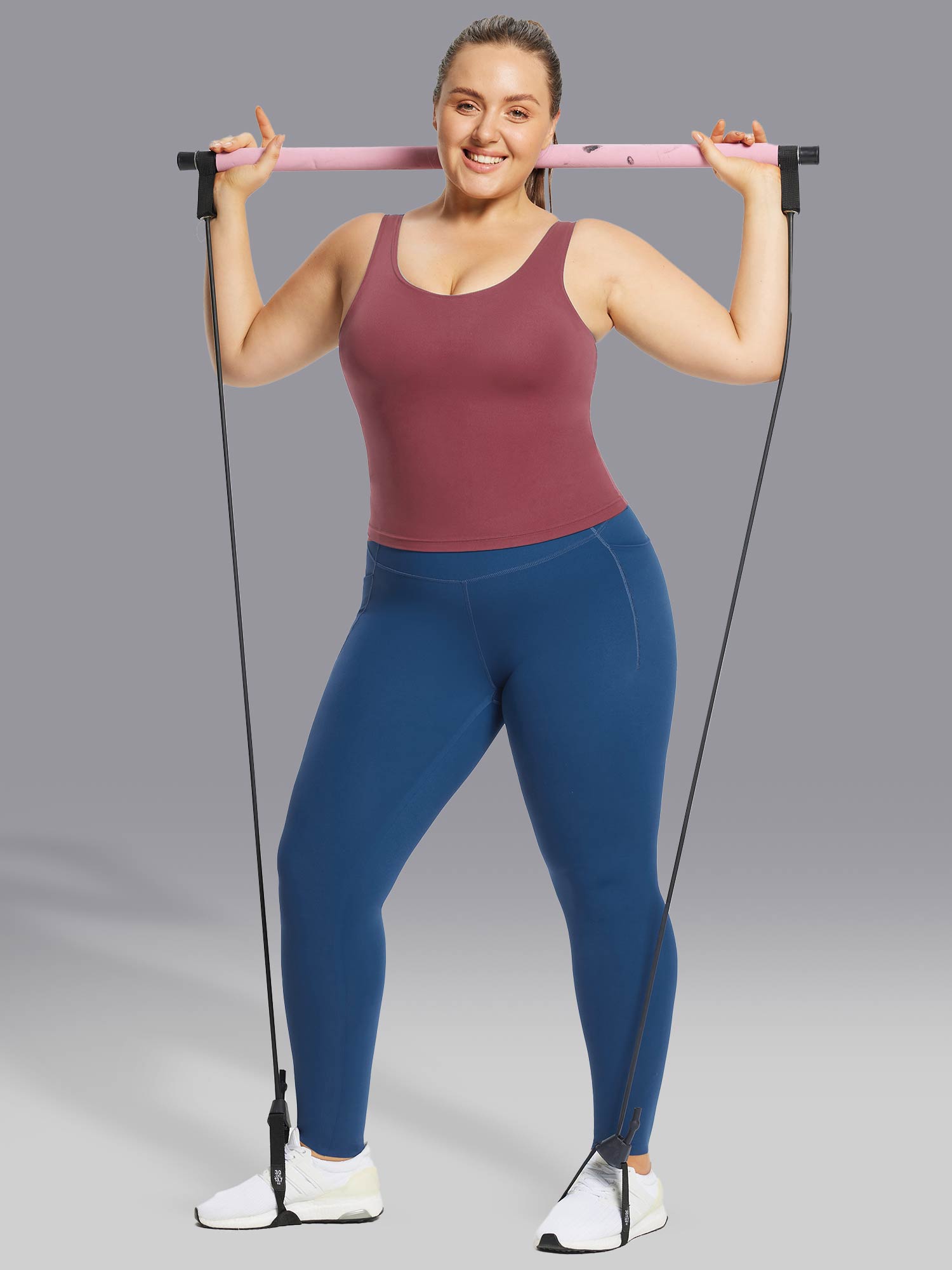 Freeleaf U-Back Built-In Padded Tank Top