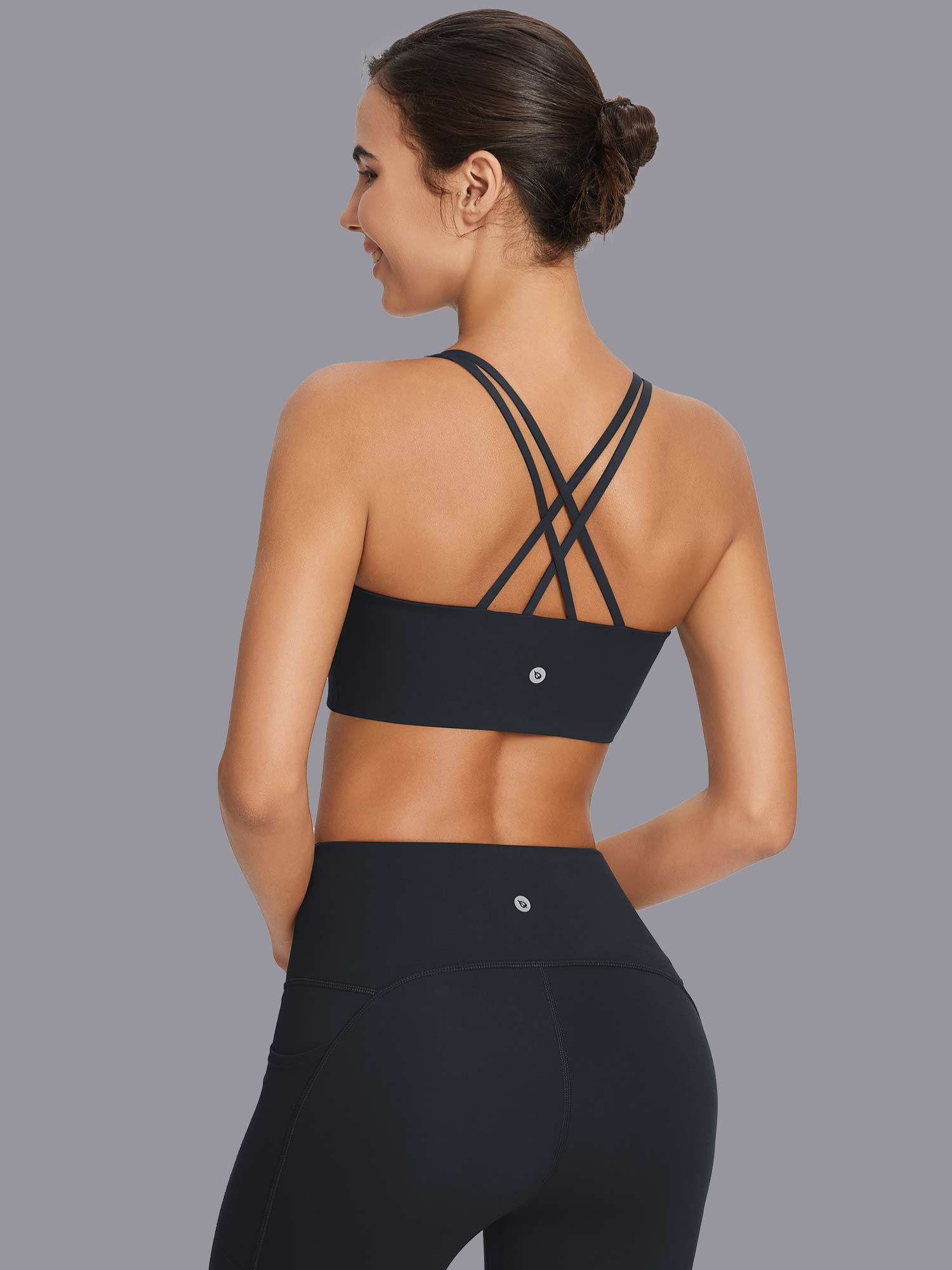 Image of Sweatleaf Spaghetti Strap Low Impact Bra