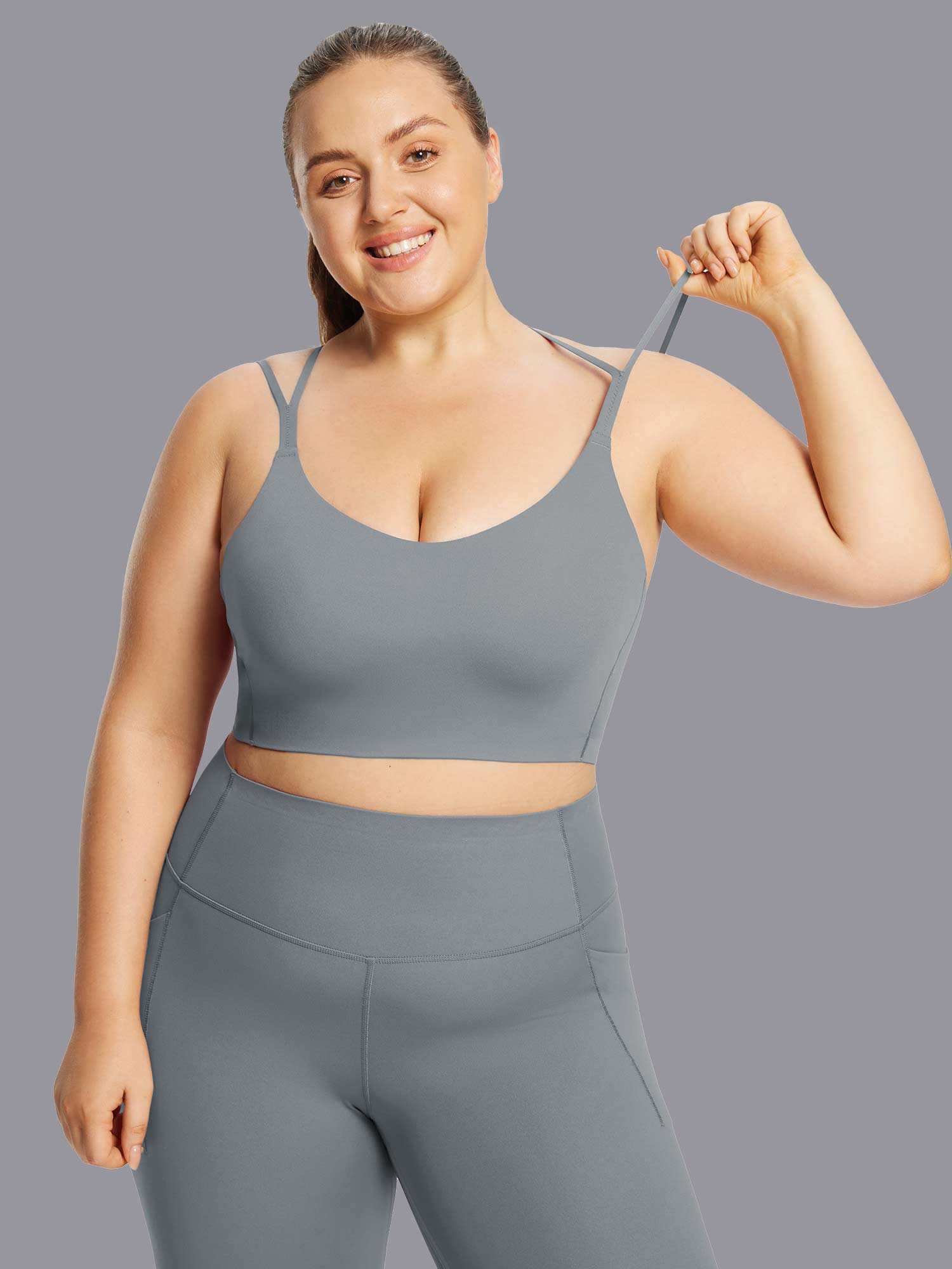 Freeleaf Cross-Strap Low-Impact Sports Bra