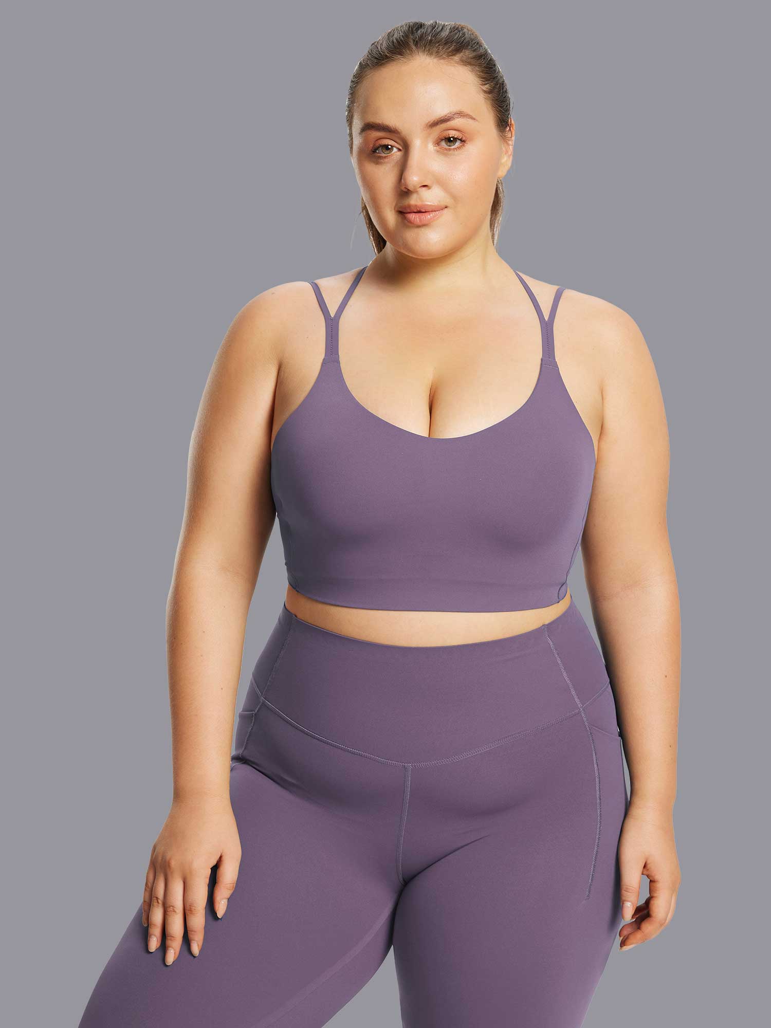 Freeleaf Cross-Strap Low-Impact Sports Bra