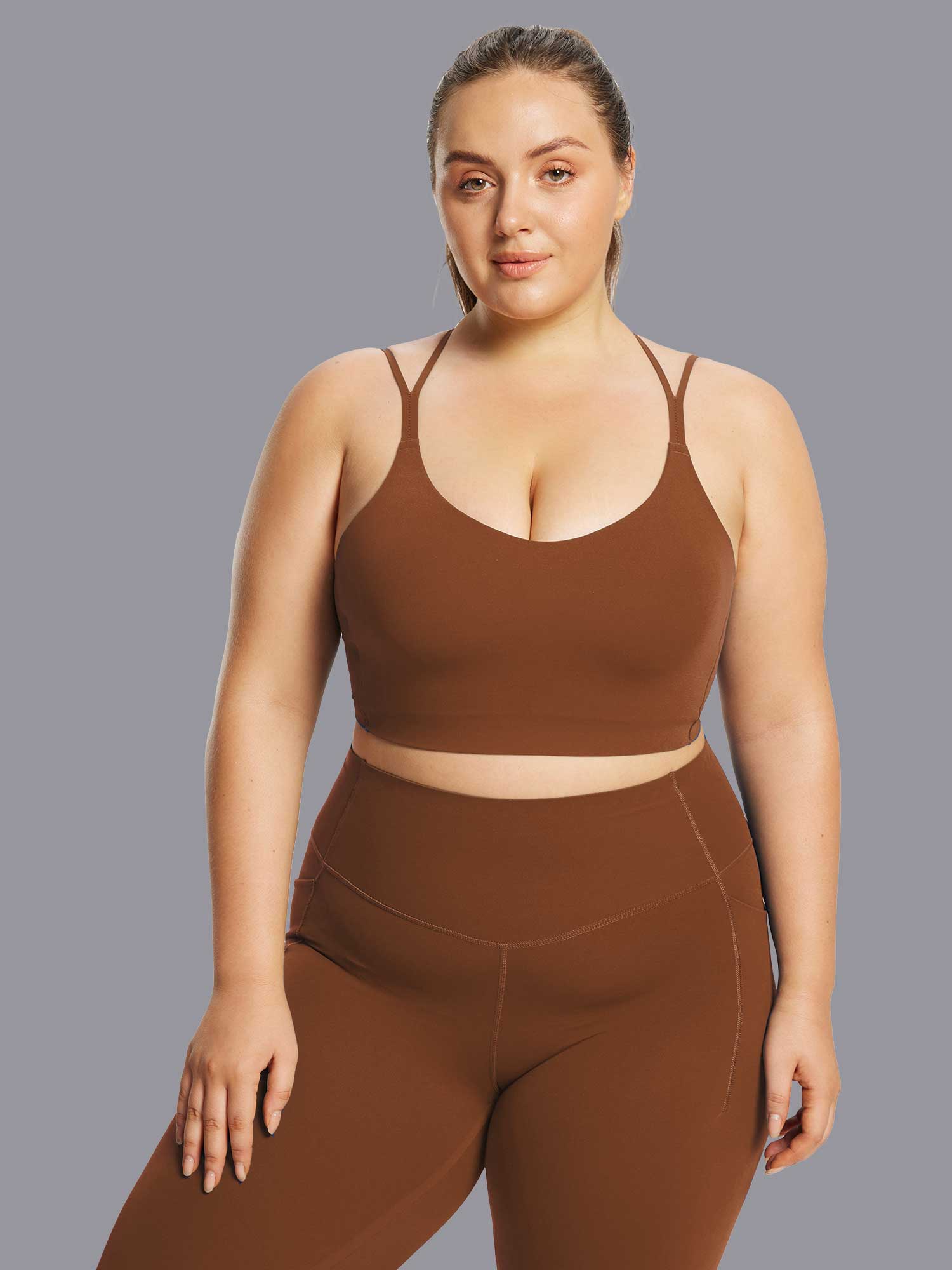 Freeleaf Cross-Strap Low-Impact Sports Bra