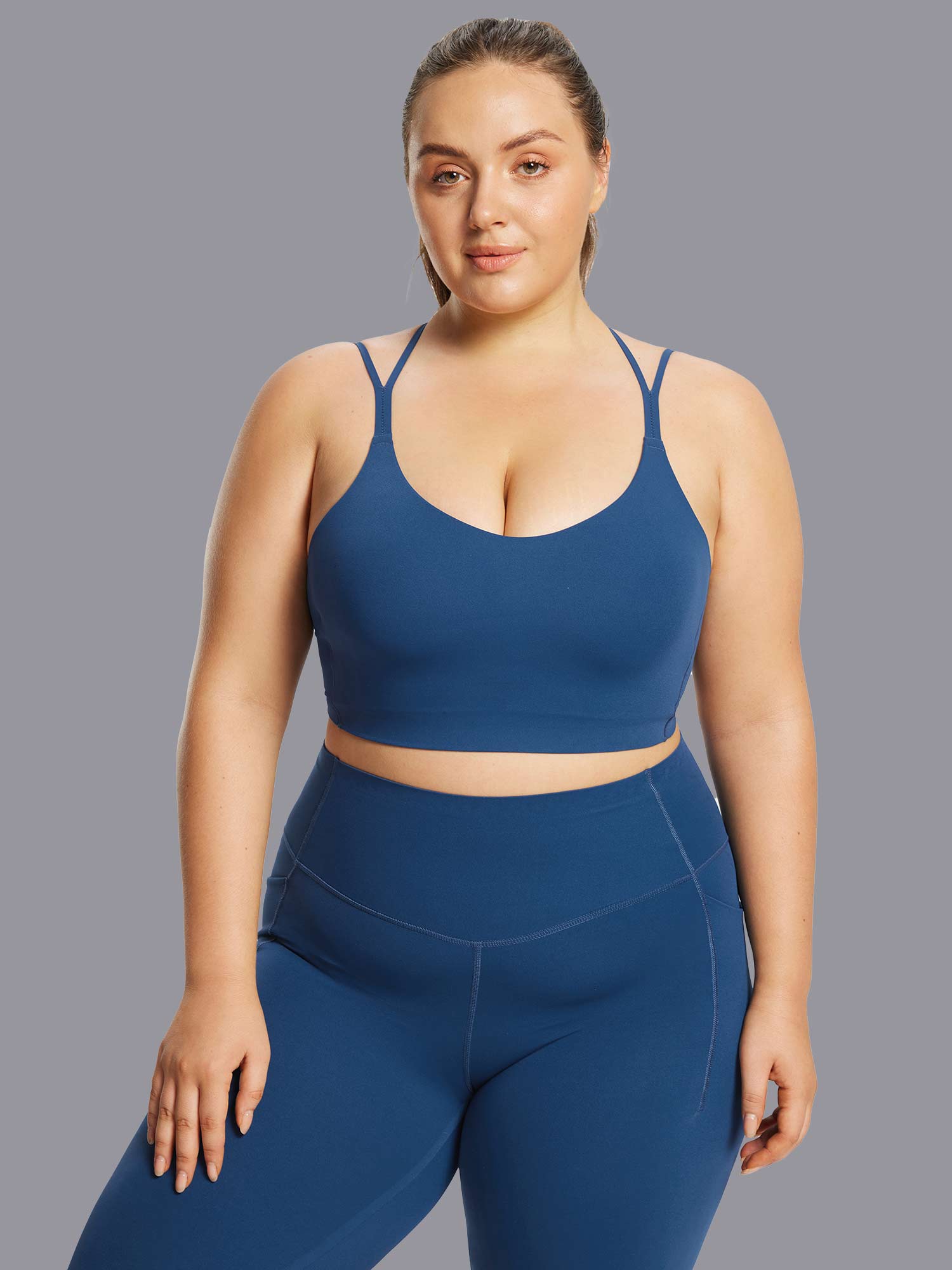 Image of Freeleaf Cross-Strap Low-Impact Sports Bra