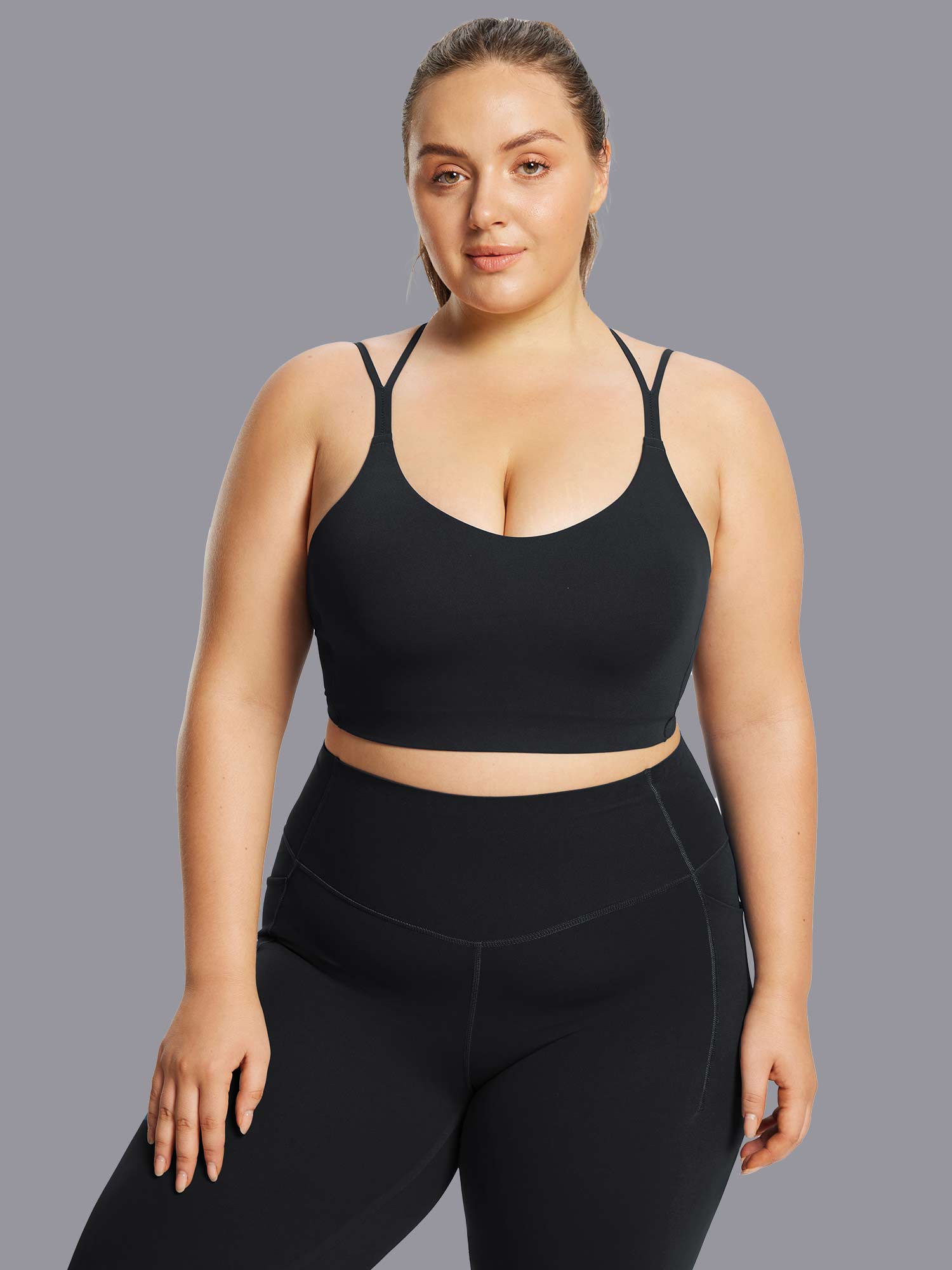 Image of Freeleaf Cross-Strap Low-Impact Sports Bra