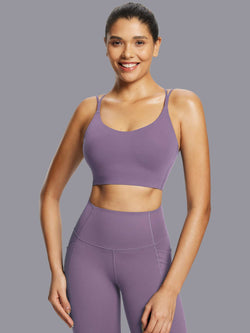 Image of Freeleaf Cross-Strap Low-Impact Sports Bra
