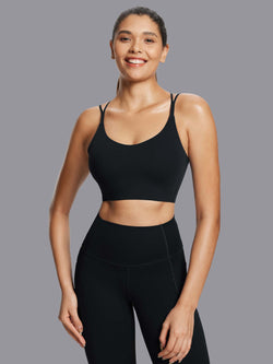Image of Freeleaf Cross-Strap Low-Impact Sports Bra
