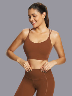 Image of Freeleaf Cross-Strap Low-Impact Sports Bra