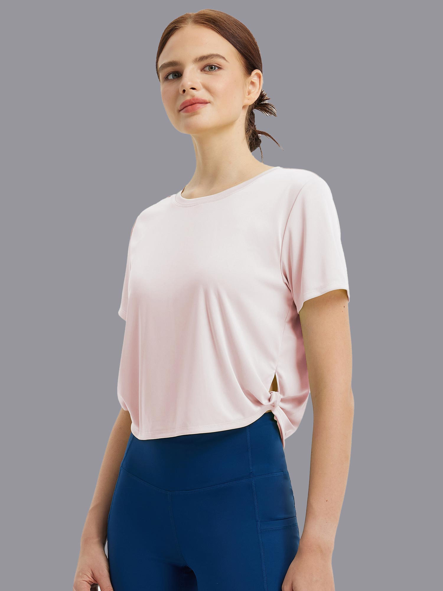 Fresh Horizon UPF 50+ Twist Knot Short Sleeve Tee