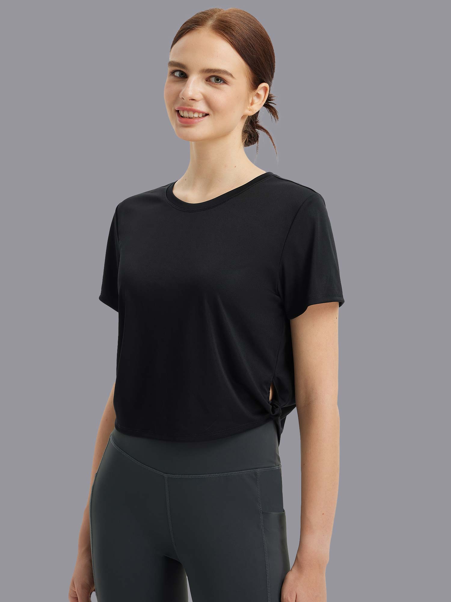 Image of Fresh Horizon UPF 50+ Twist Knot Short Sleeve Tee