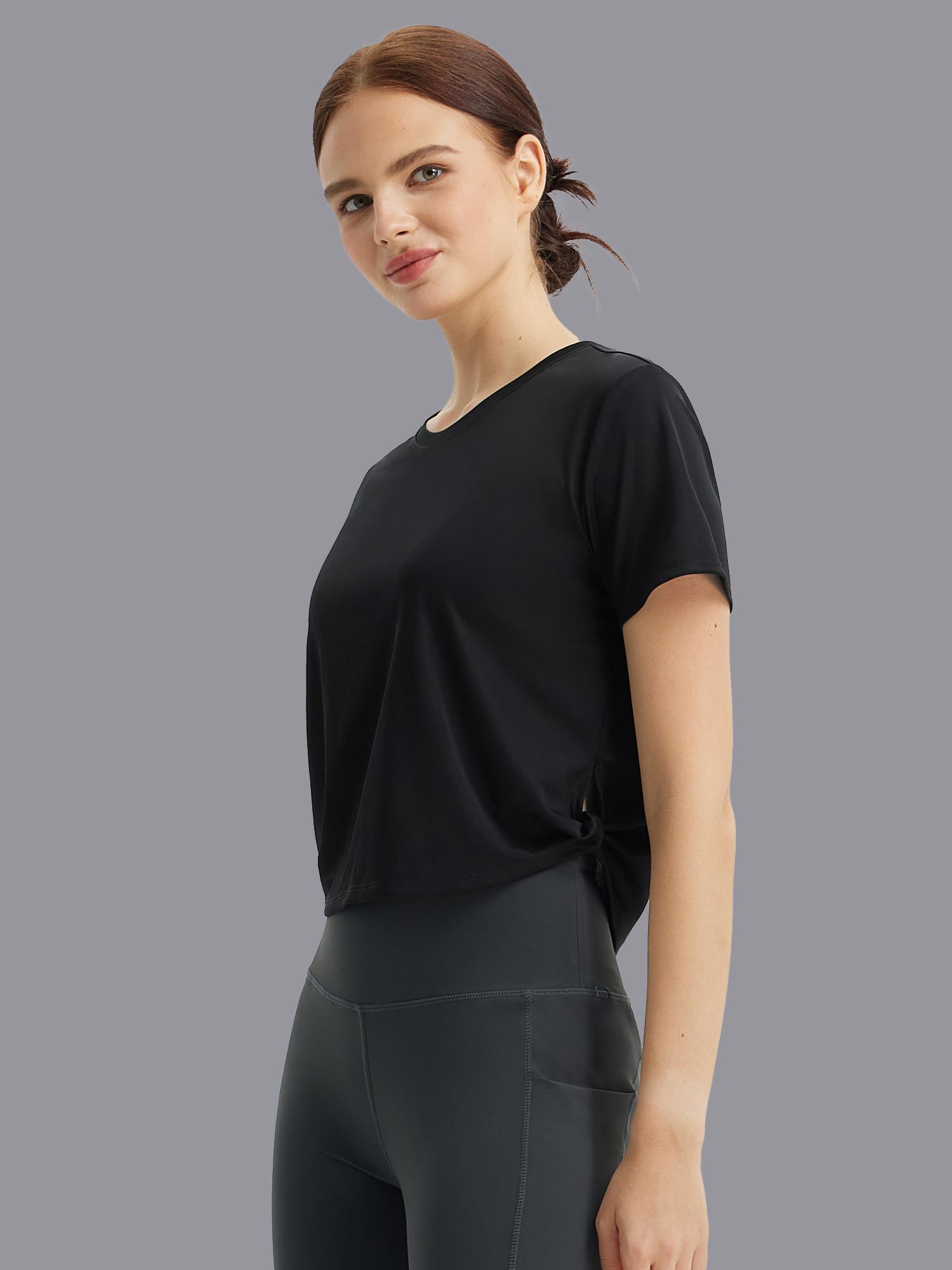 Fresh Horizon UPF 50+ Twist Knot Short Sleeve Tee