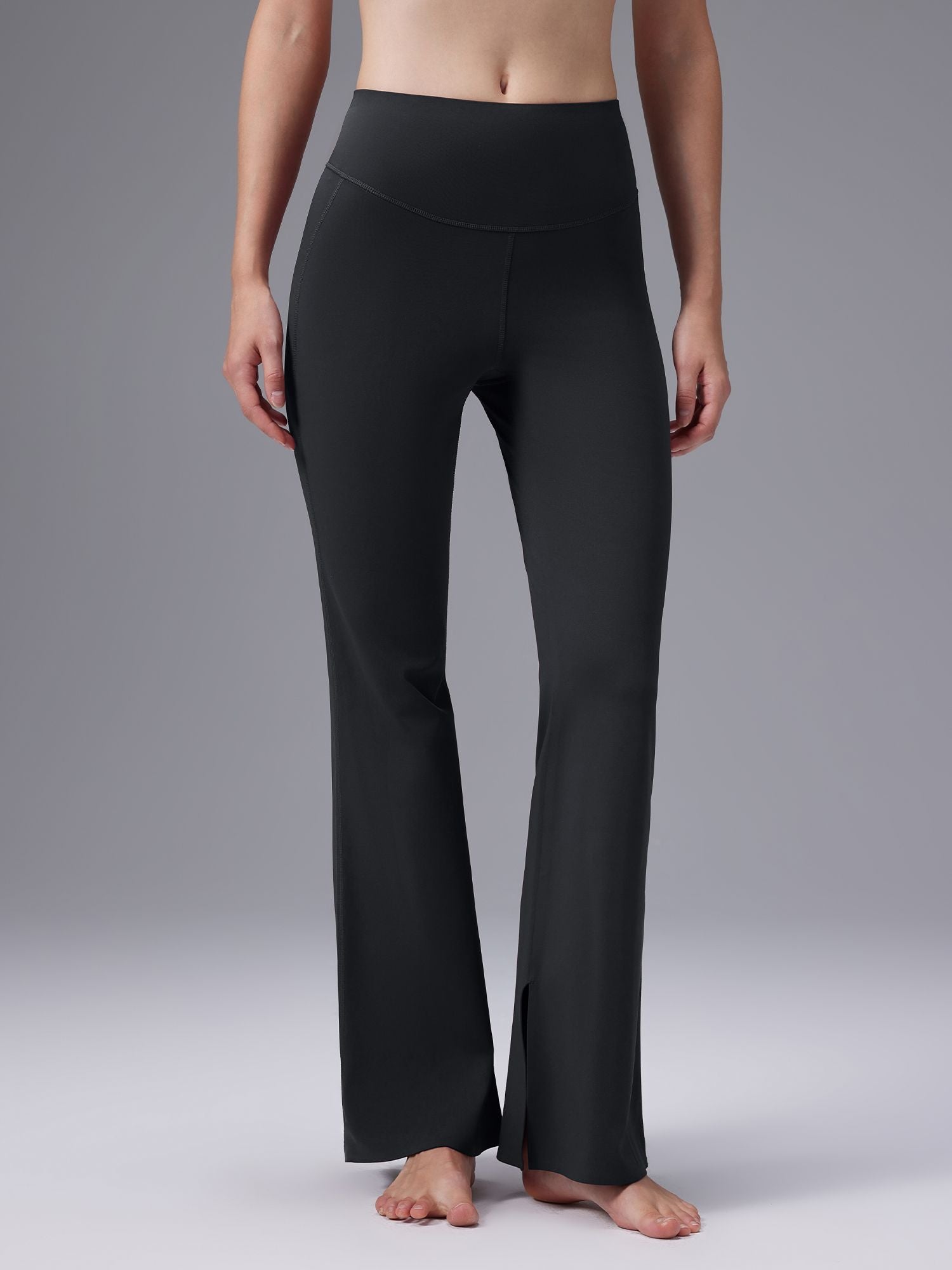 Freeleaf Cozy Fleece High-Waist Flare Pocket Pants