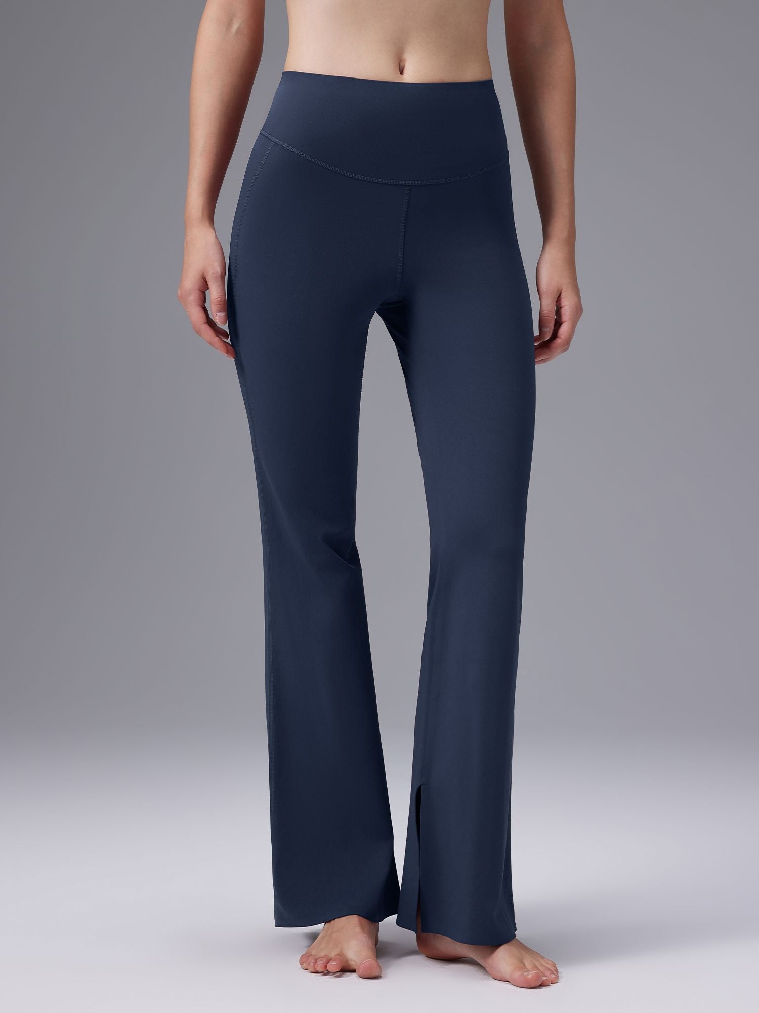 Image of Freeleaf Cozy Fleece High-Waist Flare Pocket Pants