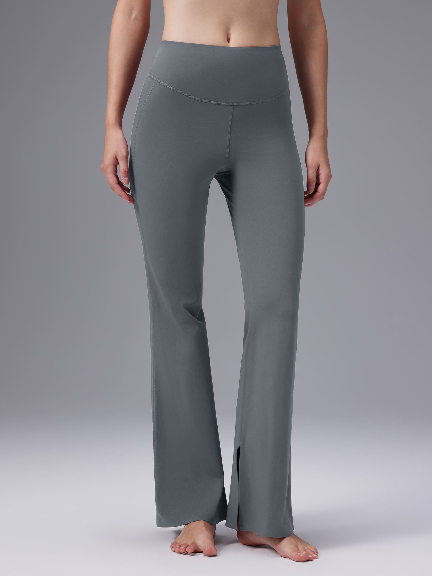 Freeleaf Cozy Fleece High-Waist Flare Pocket Pants