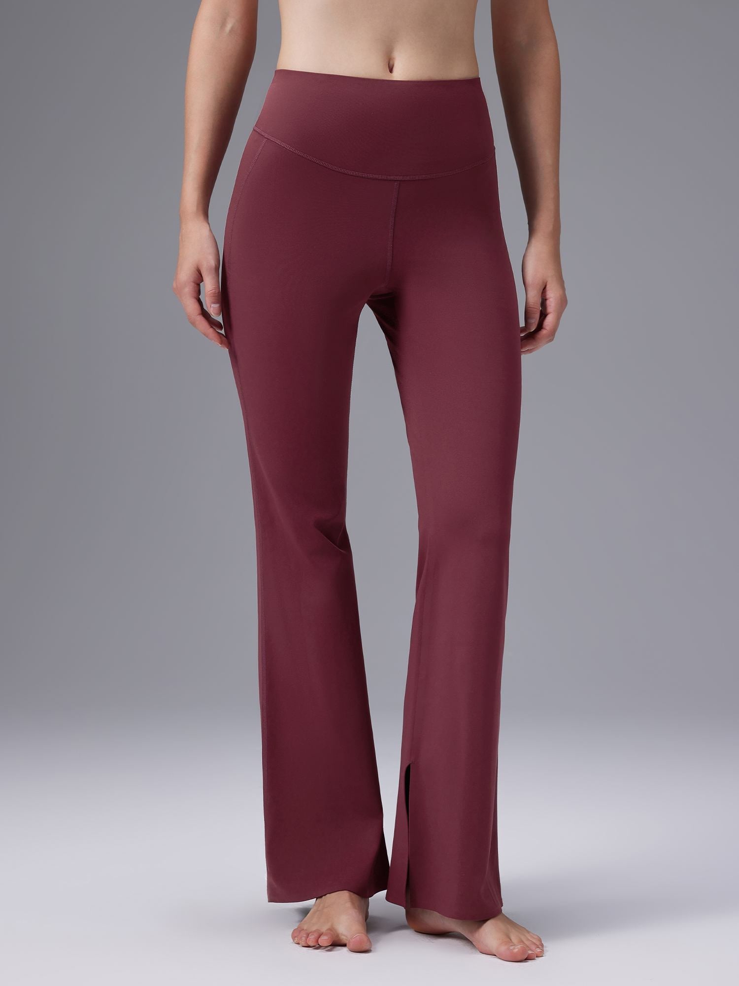 Image of Freeleaf Cozy Fleece High-Waist Flare Pocket Pants