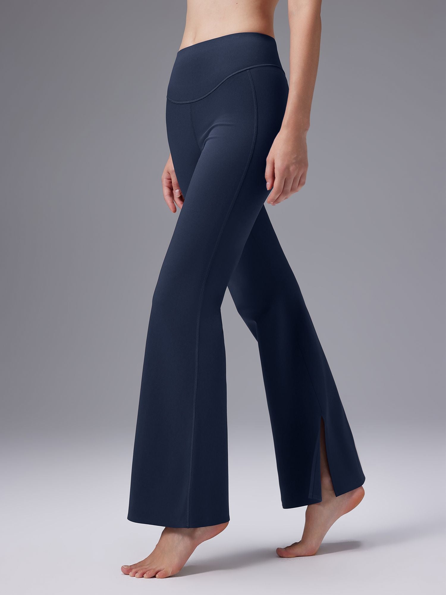 Image of Freeleaf Cozy Fleece High-Waist Flare Pocket Pants