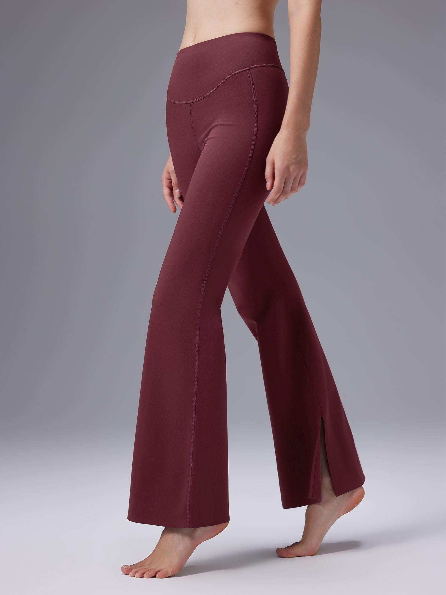 Image of Freeleaf Cozy Fleece High-Waist Flare Pocket Pants