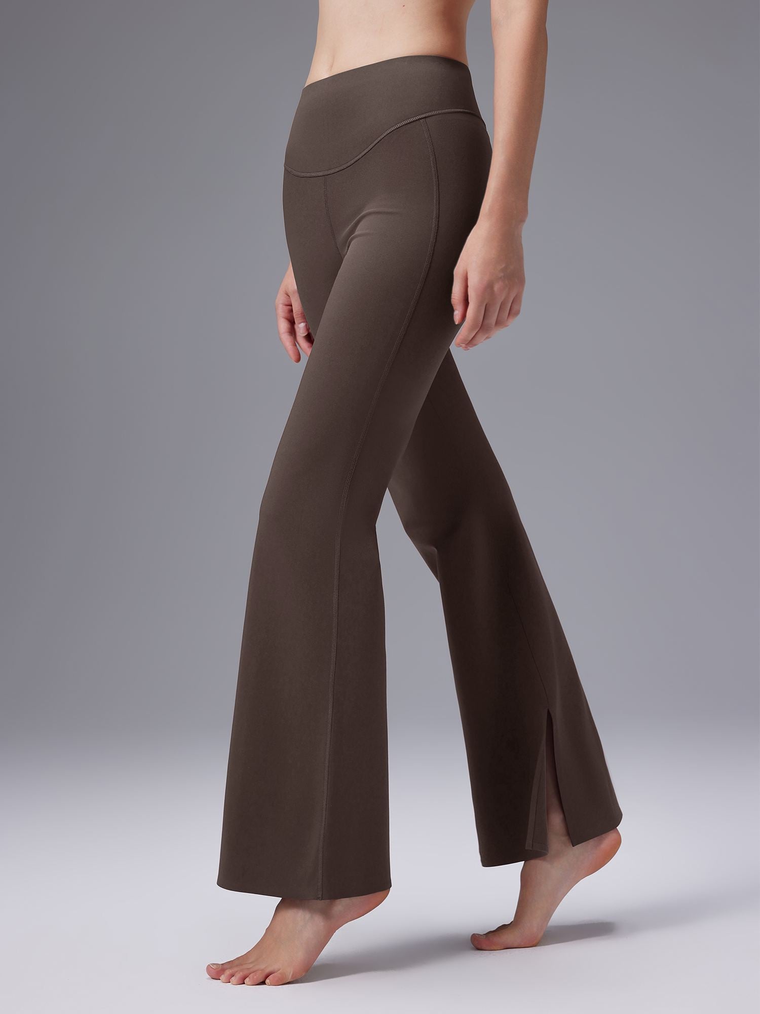 Image of Freeleaf Cozy Fleece High-Waist Flare Pocket Pants