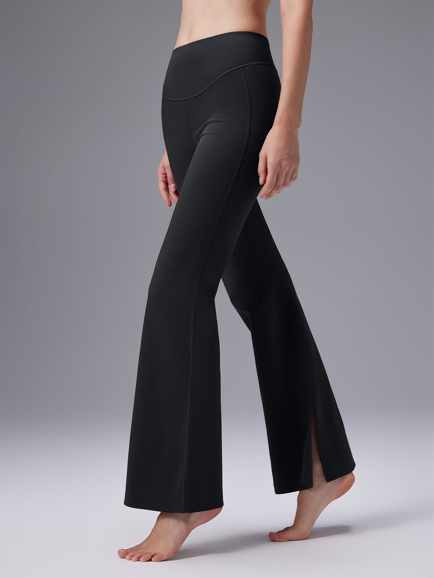 Image of Freeleaf Cozy Fleece High-Waist Flare Pocket Pants