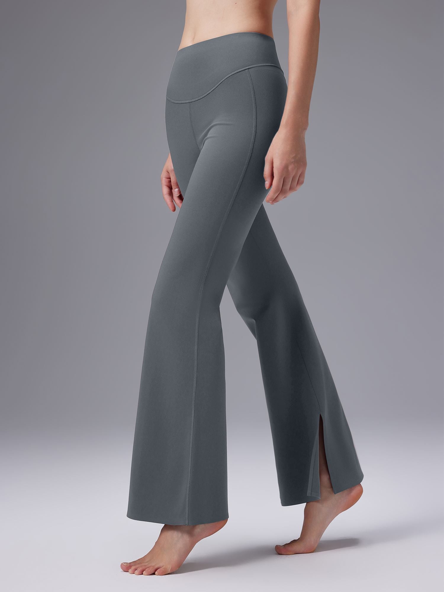 Freeleaf Cozy Fleece High-Waist Flare Pocket Pants