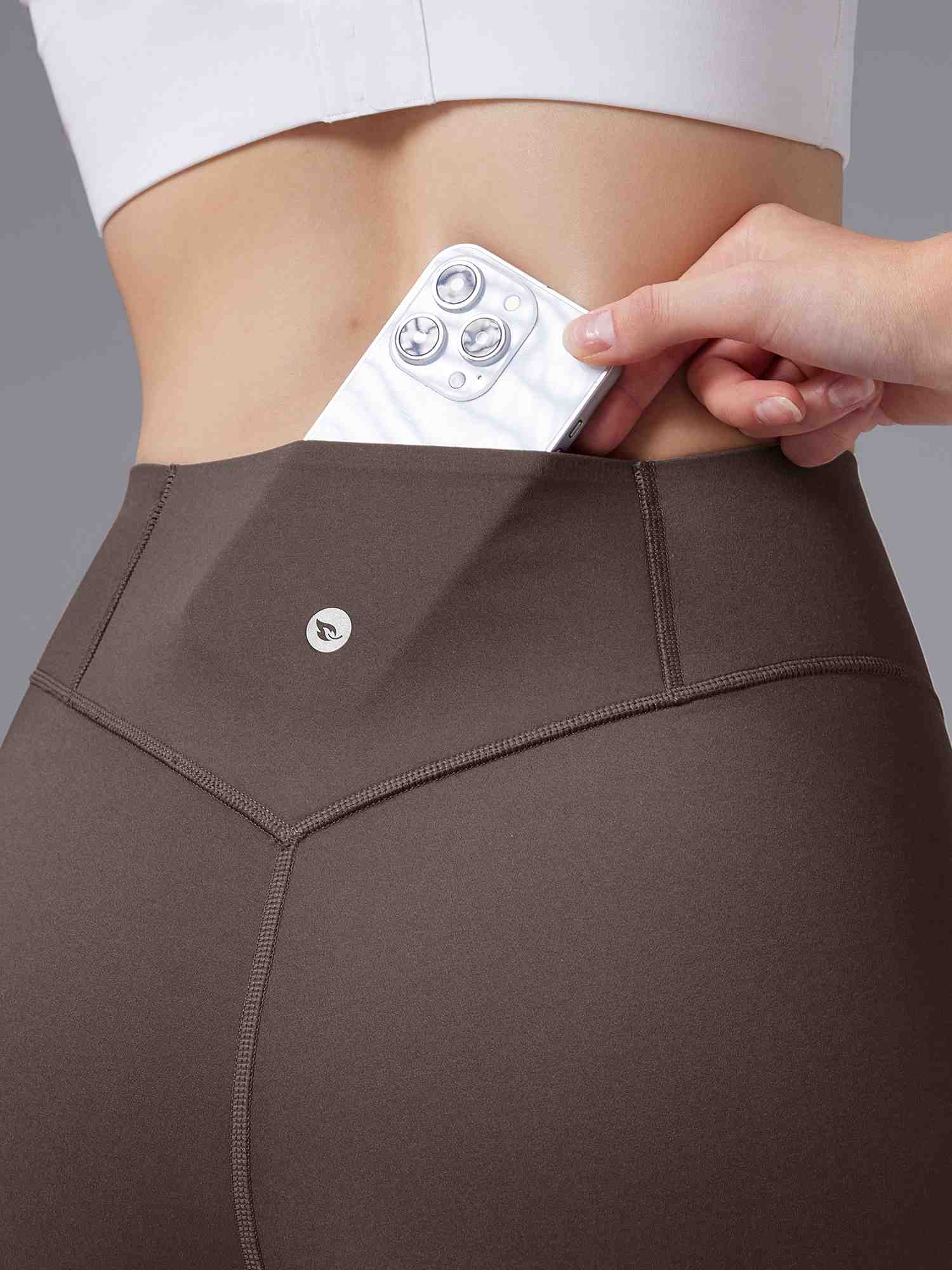 Image of Freeleaf Cozy Fleece High-Waist Flare Pocket Pants