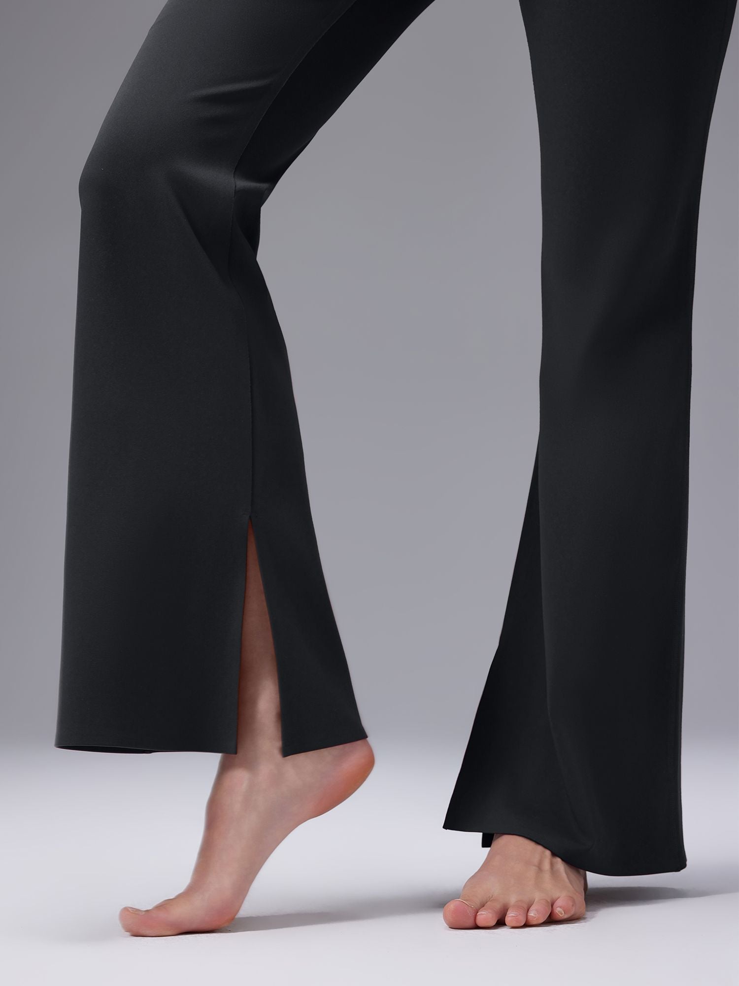 Freeleaf Cozy Fleece High-Waist Flare Pocket Pants