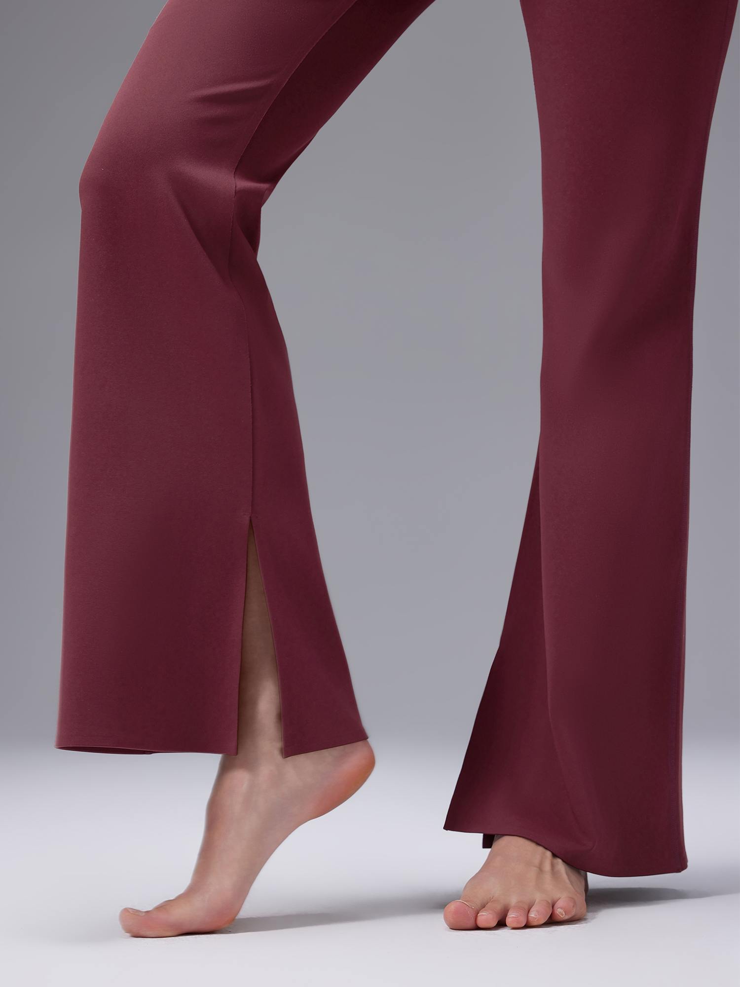 Freeleaf Cozy Fleece High-Waist Flare Pocket Pants