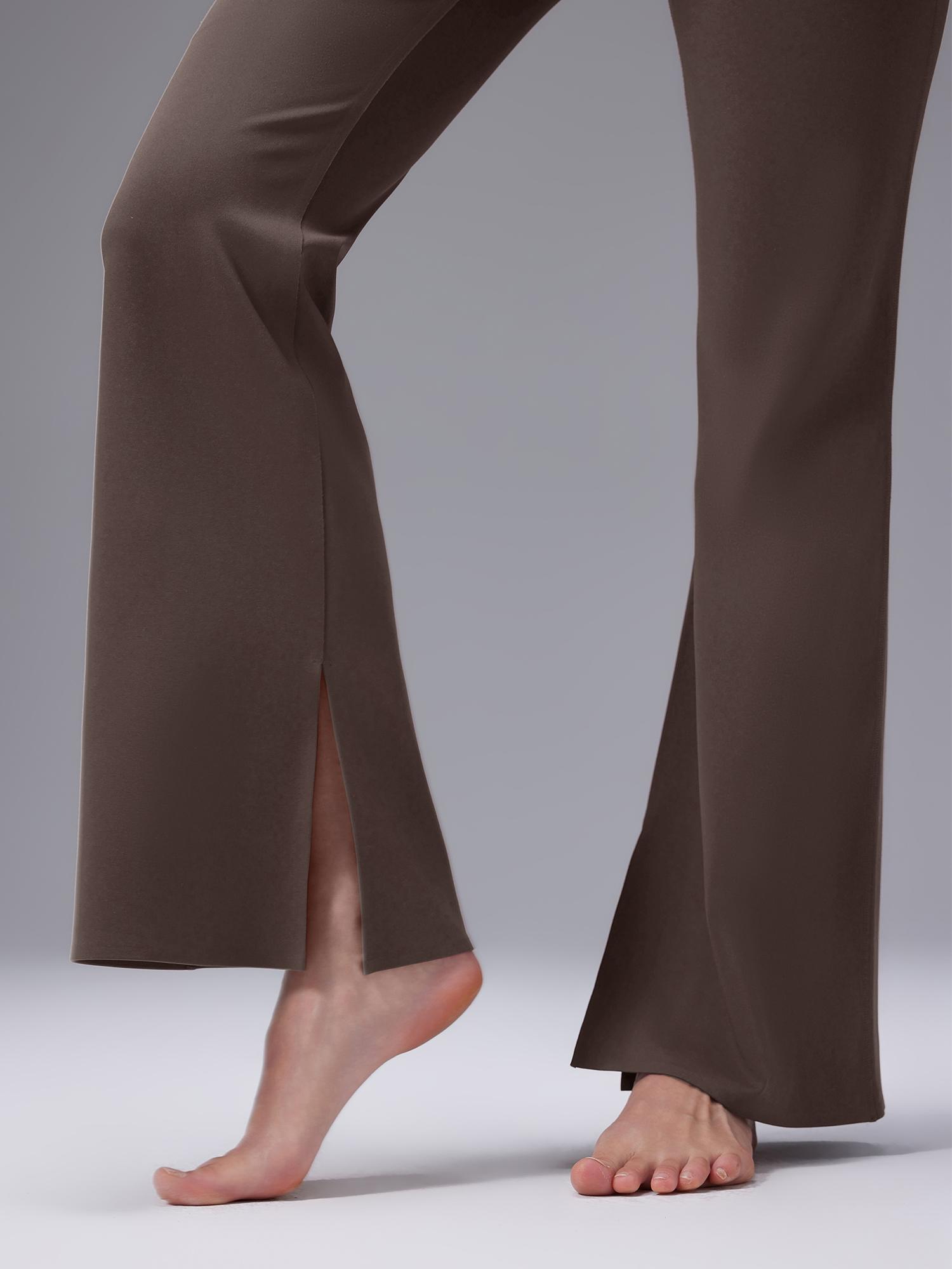 Image of Freeleaf Cozy Fleece High-Waist Flare Pocket Pants