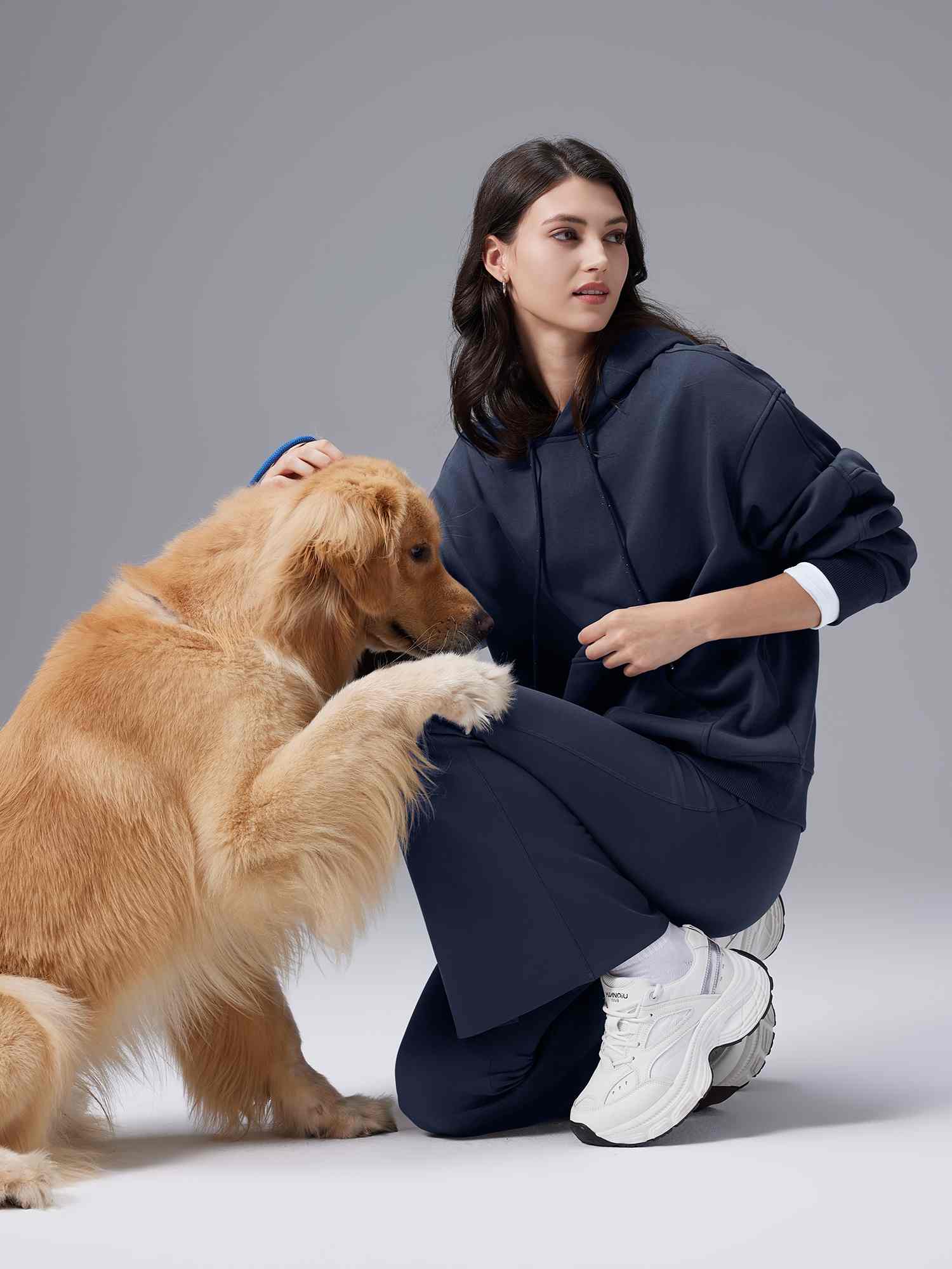 Freeleaf Cozy Fleece High-Waist Flare Pocket Pants