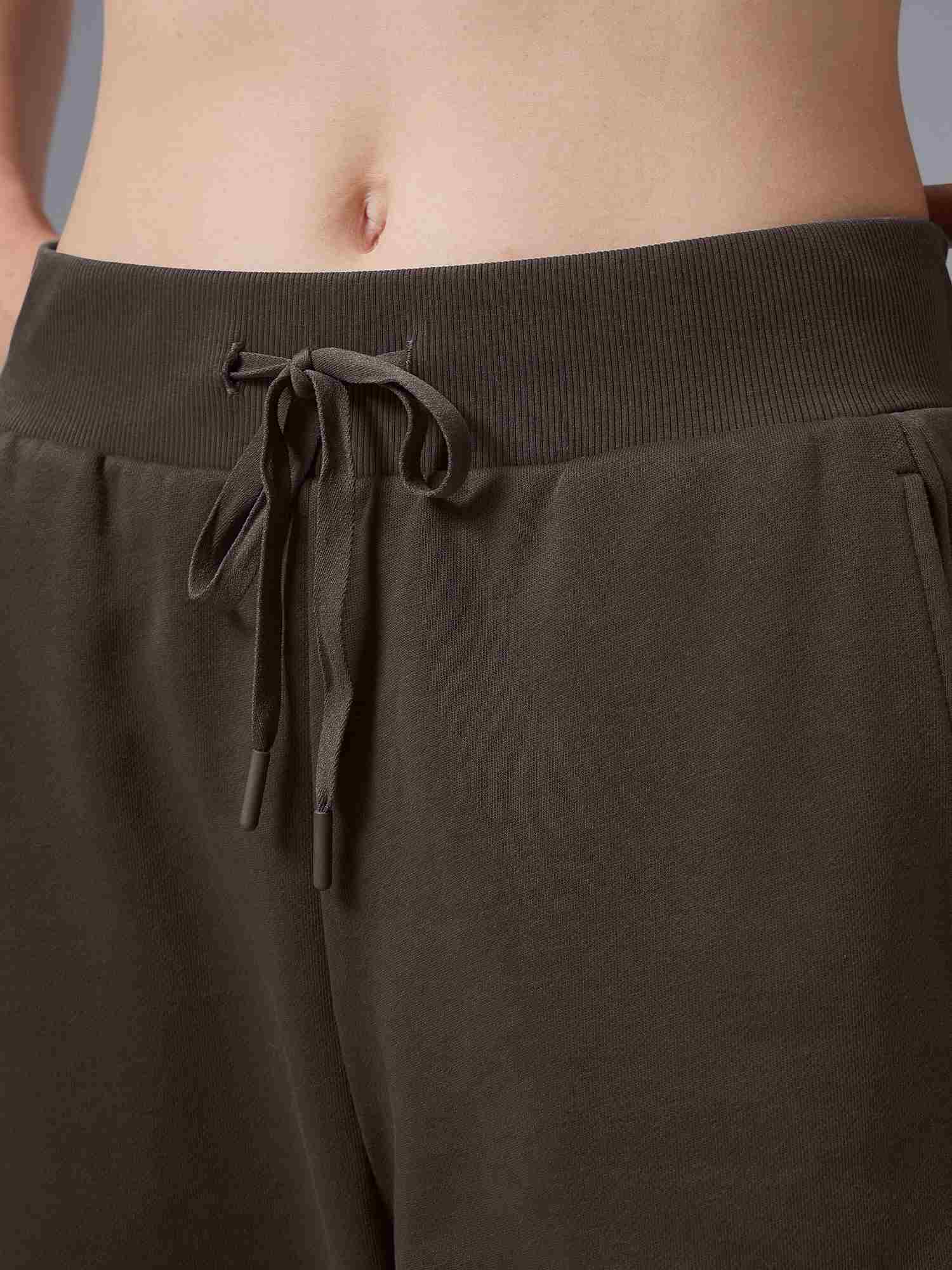 Image of Relaxed Fit Elastic-Cuff Pants