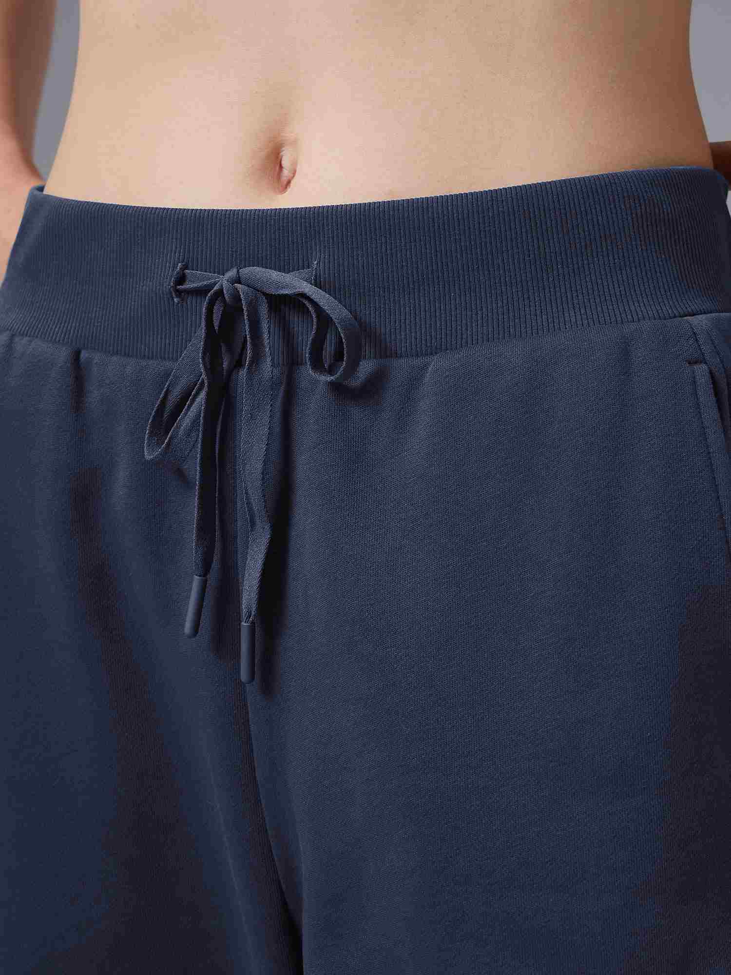 Image of Relaxed Fit Elastic-Cuff Pants
