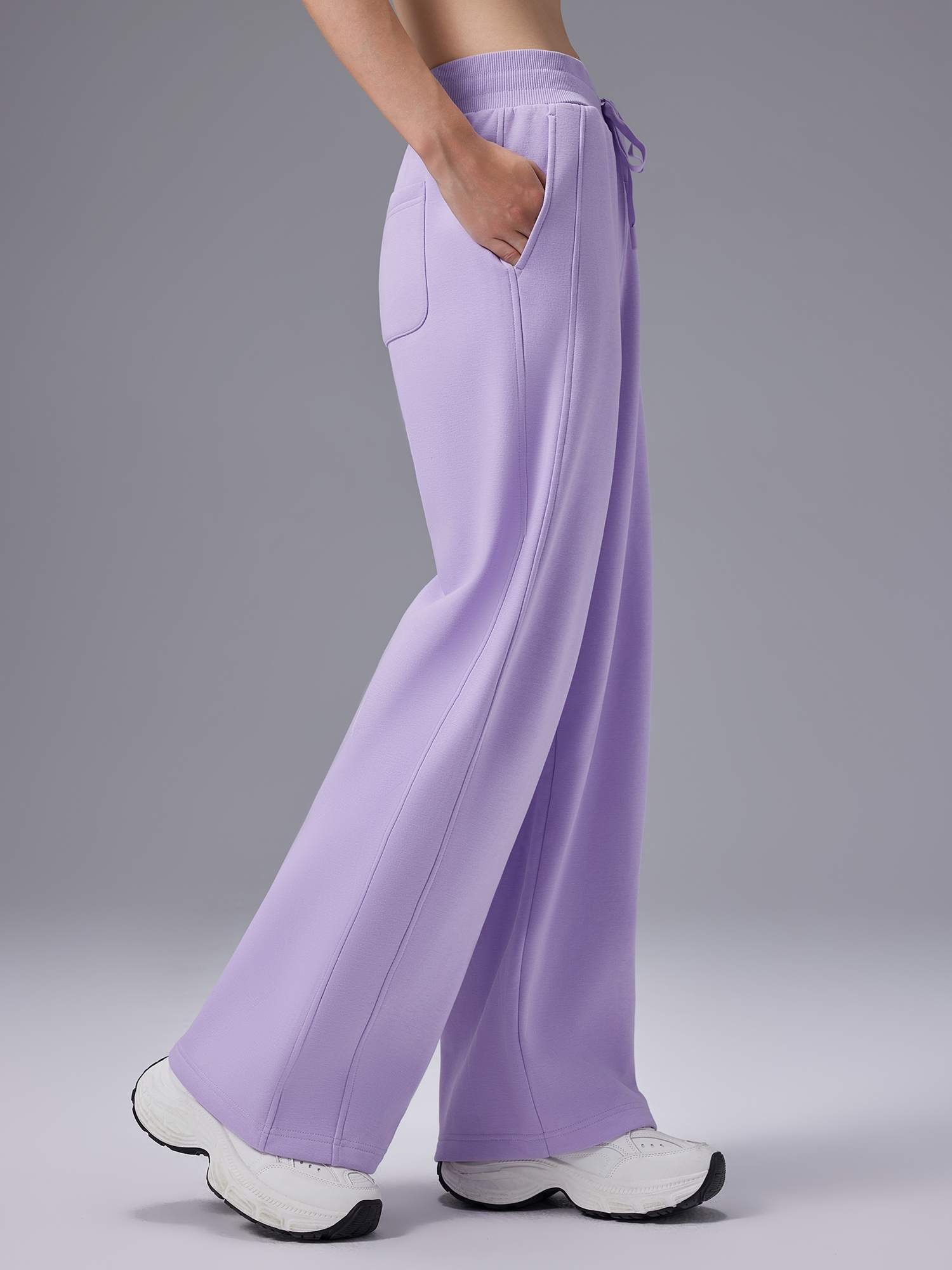 Image of Cozy Fleece Wide-Leg Pants