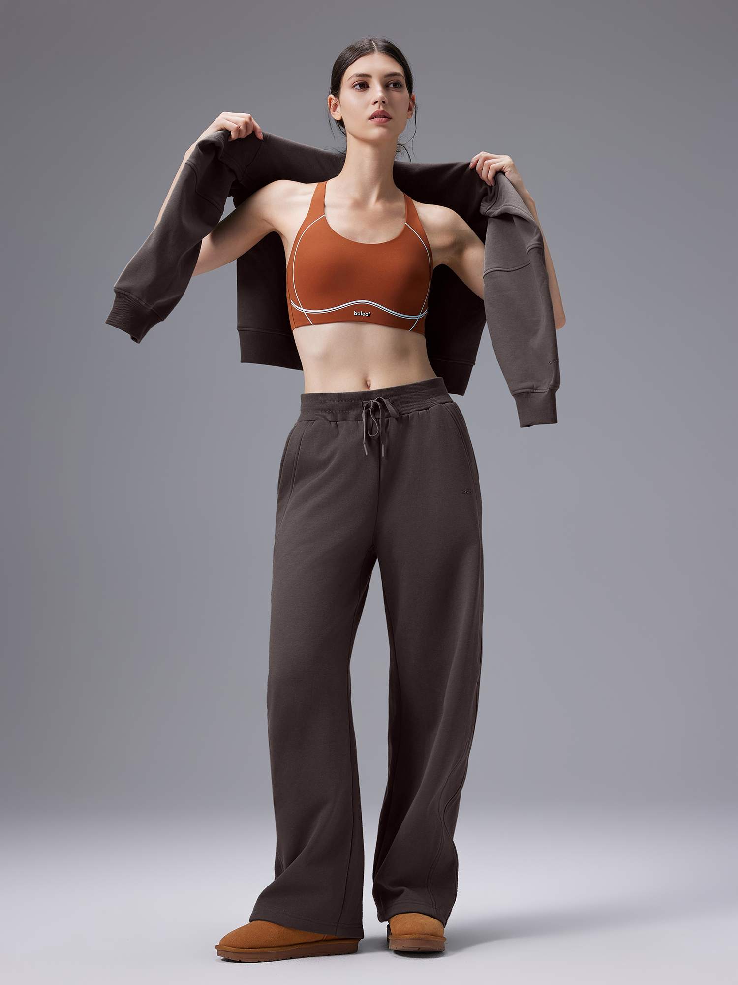 Image of Cozy Fleece Wide-Leg Pants