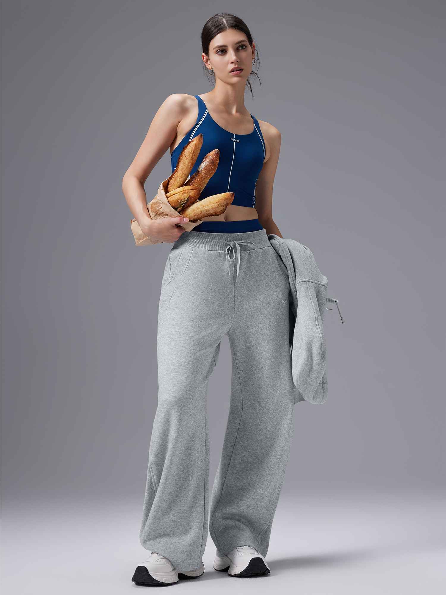Image of Cozy Fleece Wide-Leg Pants