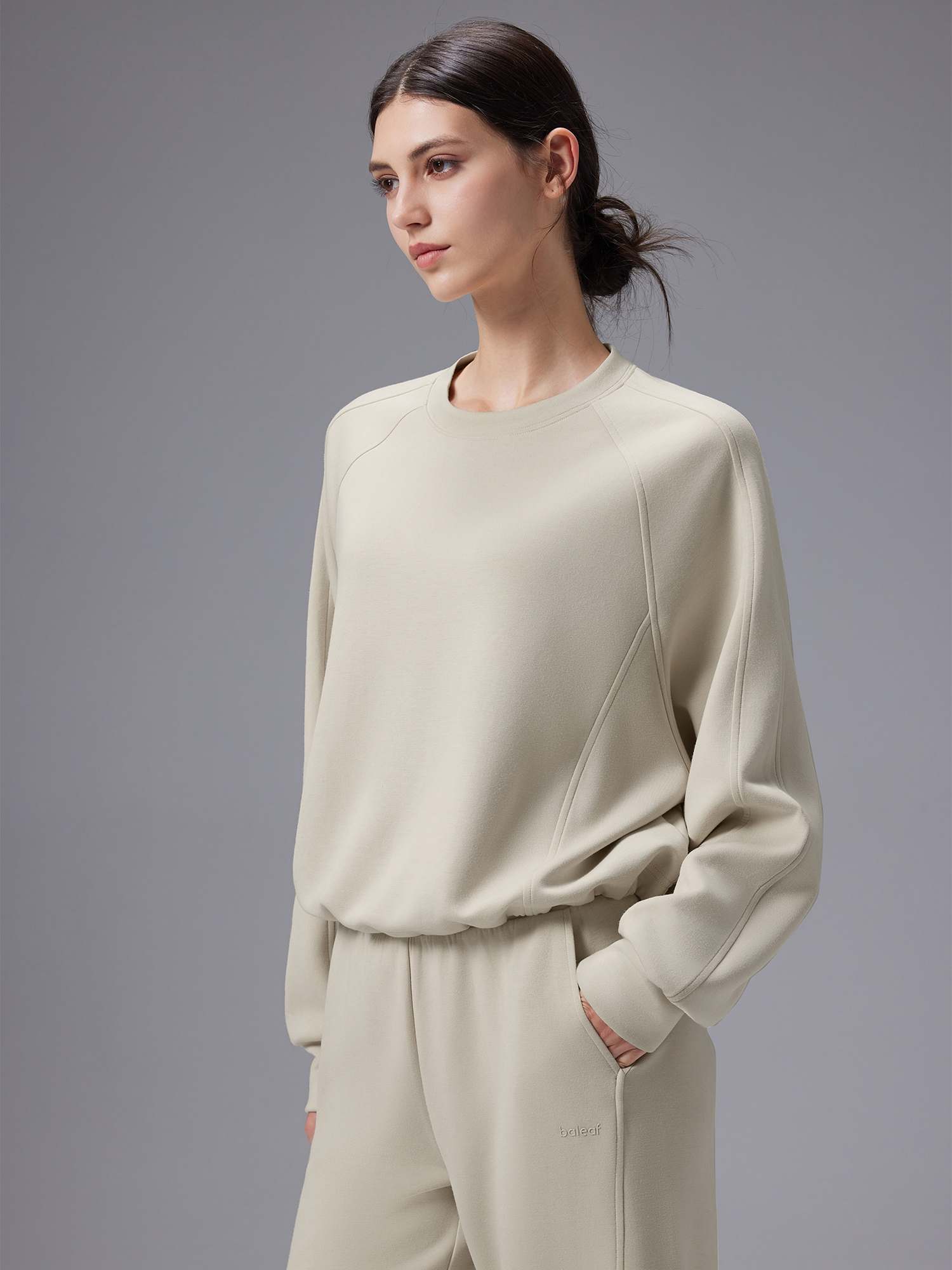 Image of Relaxed Fit Crewneck Sweatshirt