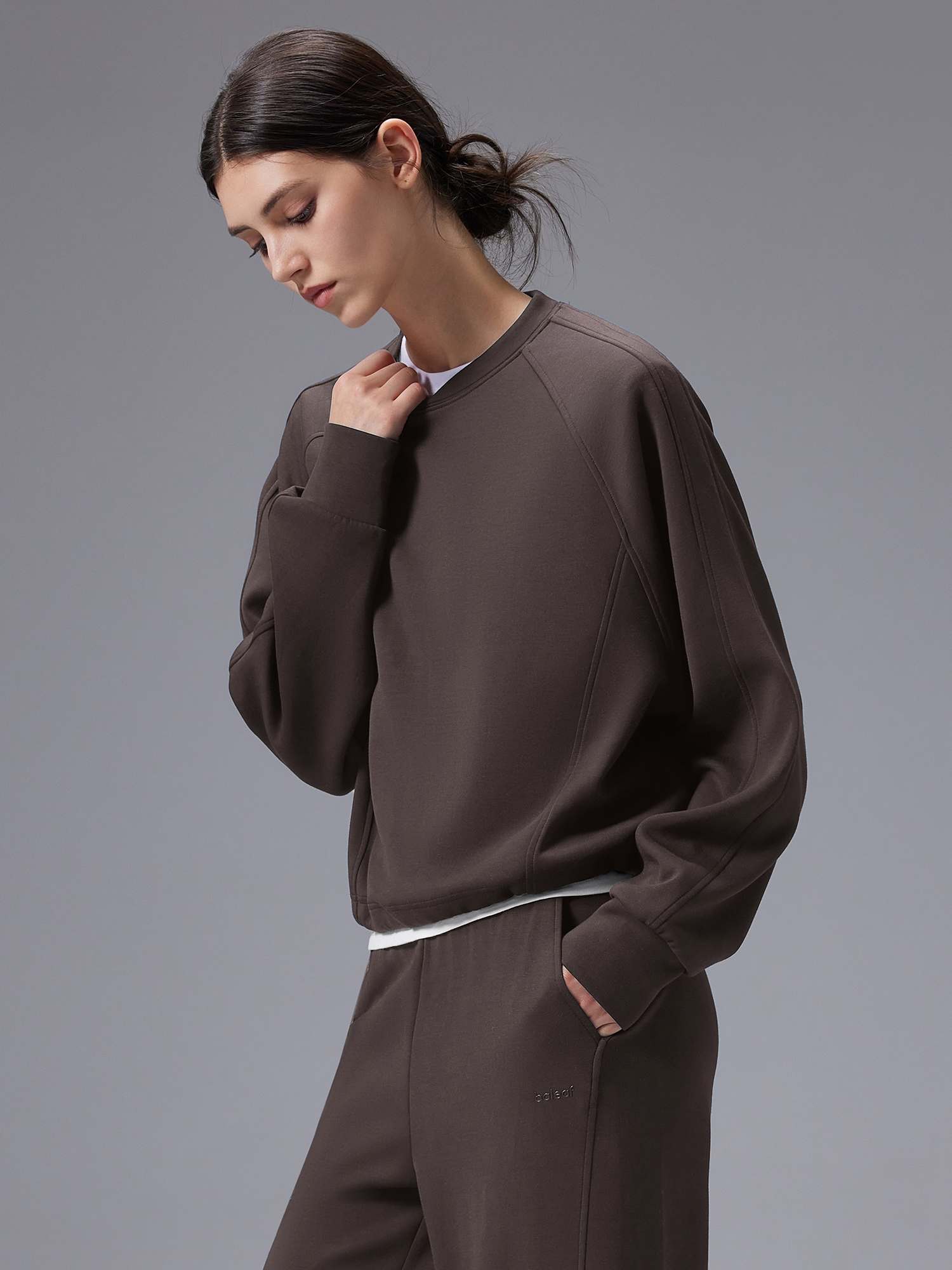 Image of Relaxed Fit Crewneck Sweatshirt