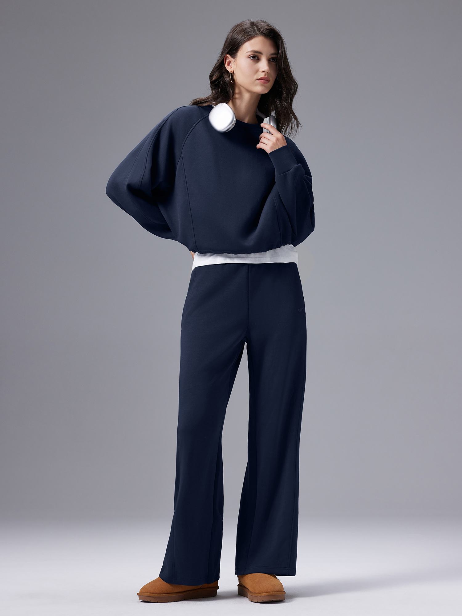 Image of Relaxed Fit Crewneck Sweatshirt