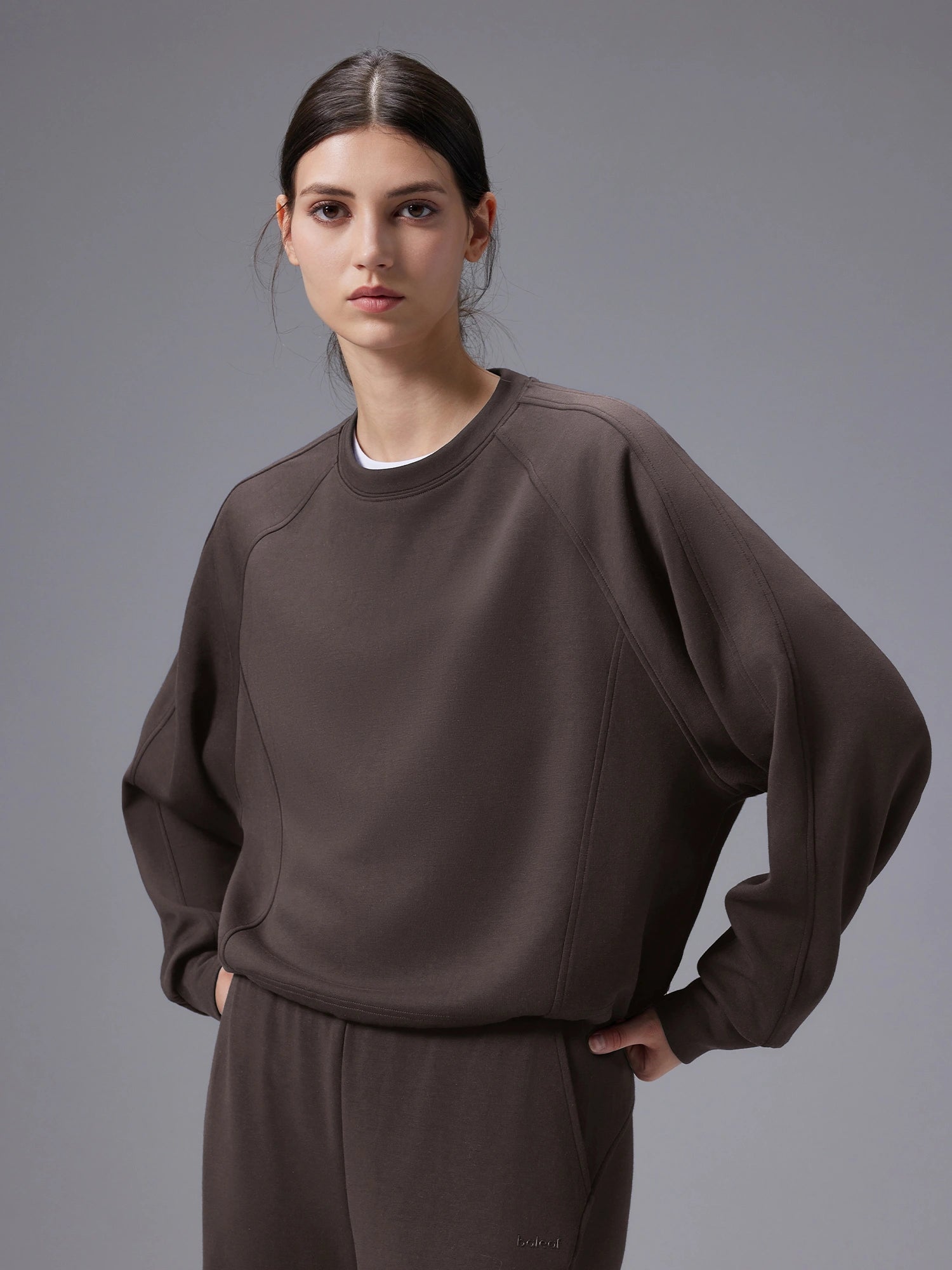 Image of Set: Relaxed Fit Crewneck Sweatshirt & Pants