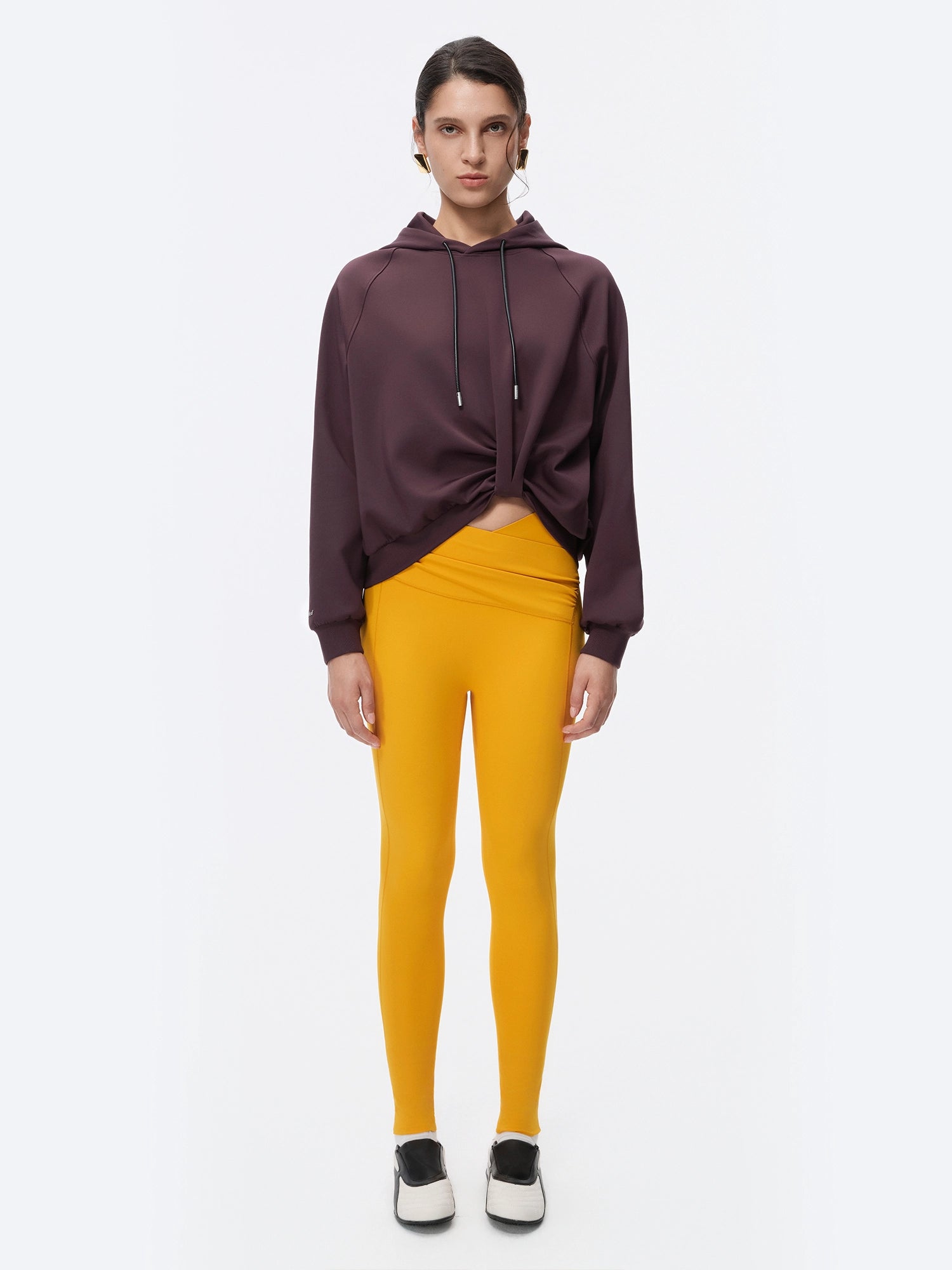 Image of LuxeFlow Twist Front Hoodie