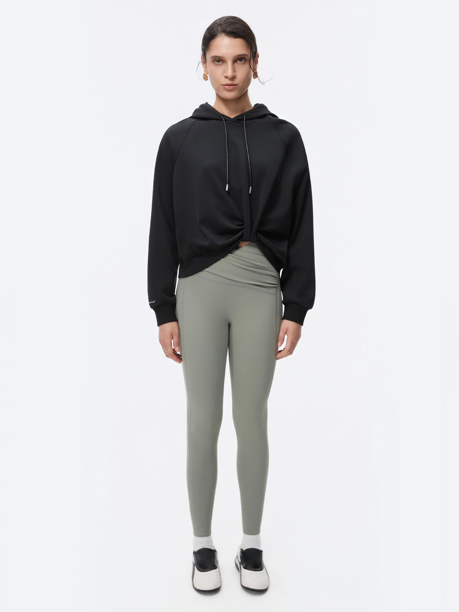 Image of LuxeFlow Twist Front Hoodie