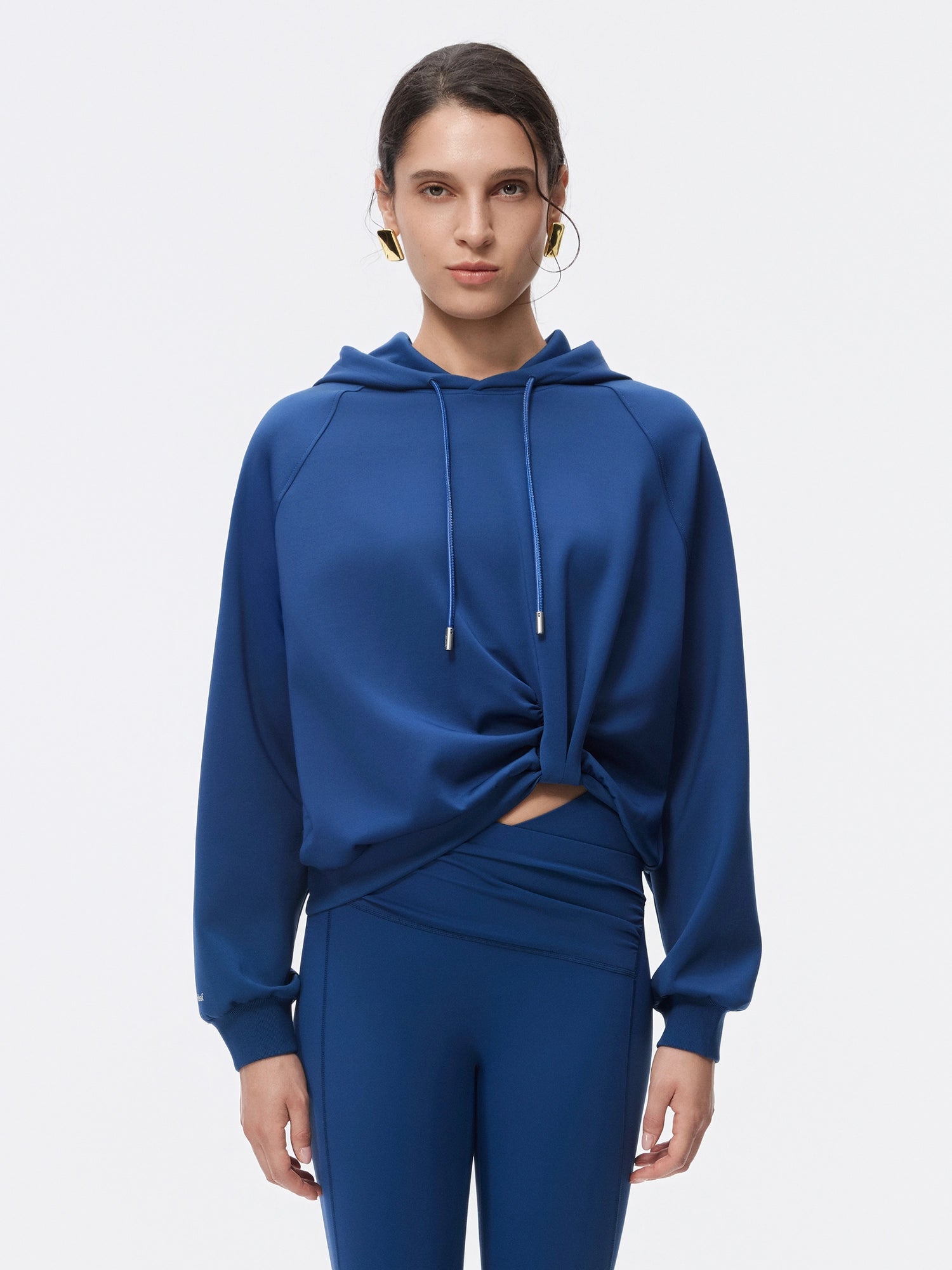 Image of LuxeFlow Twist Front Hoodie