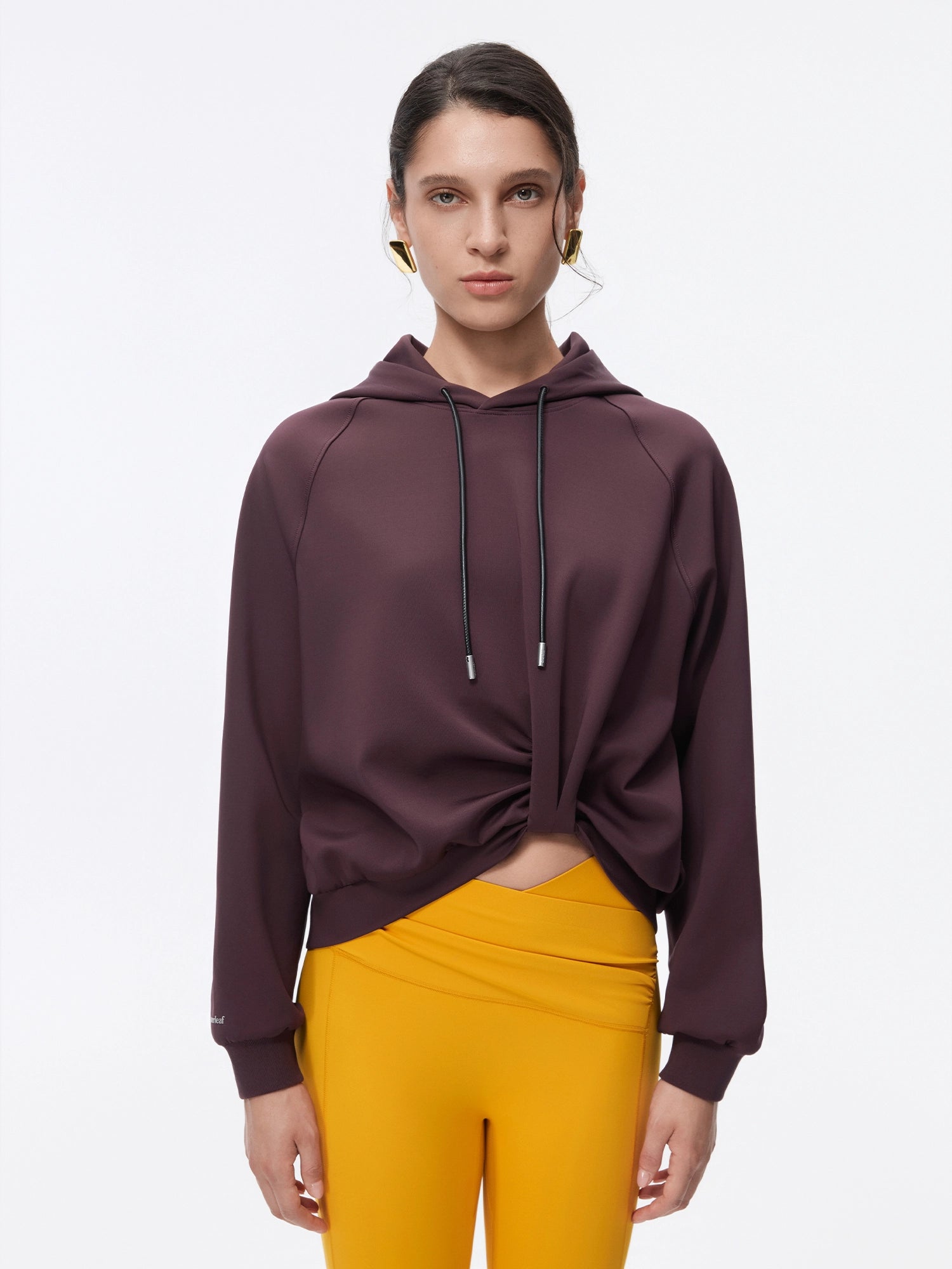 Image of LuxeFlow Twist Front Hoodie