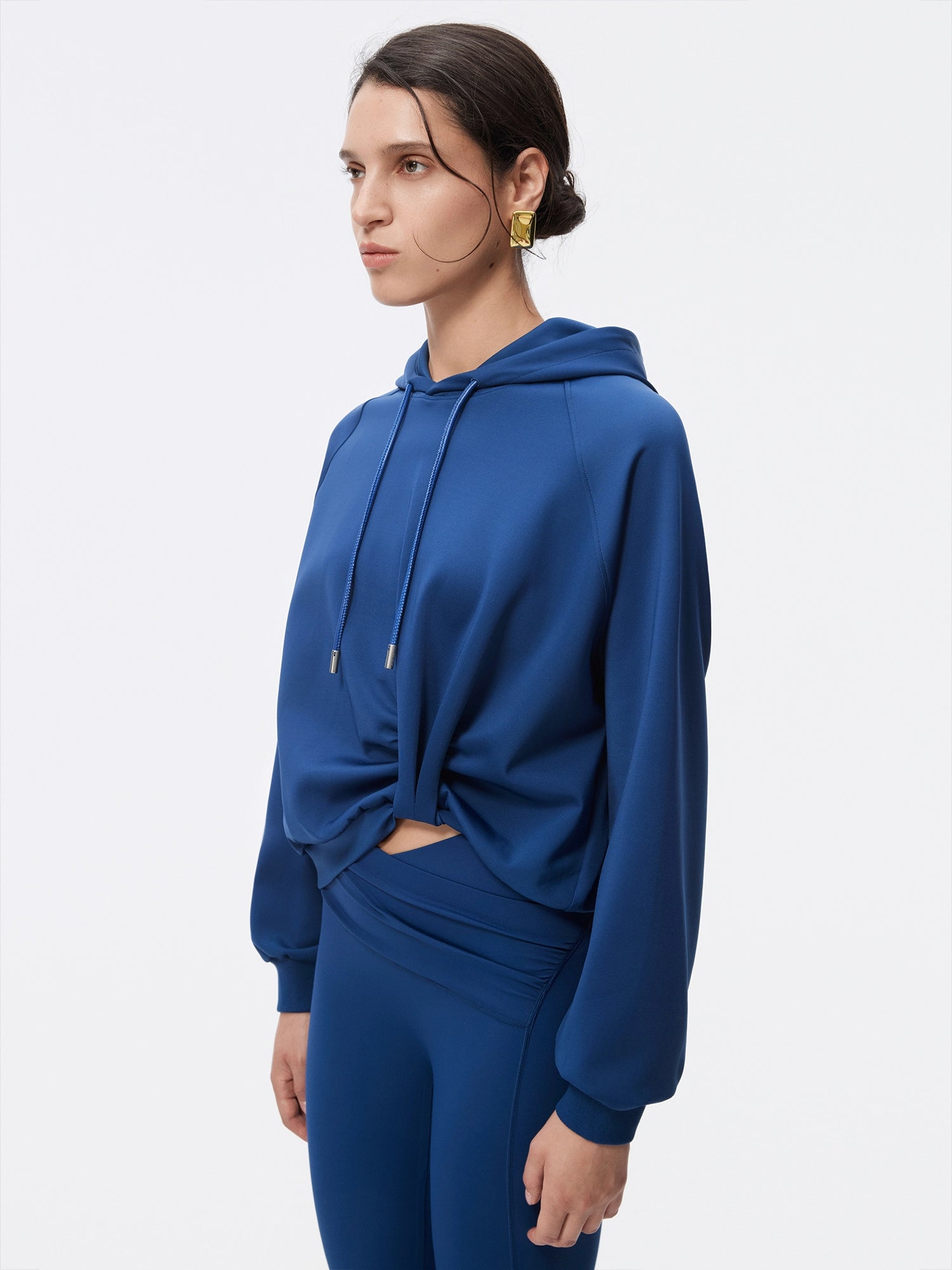 Image of LuxeFlow Twist Front Hoodie