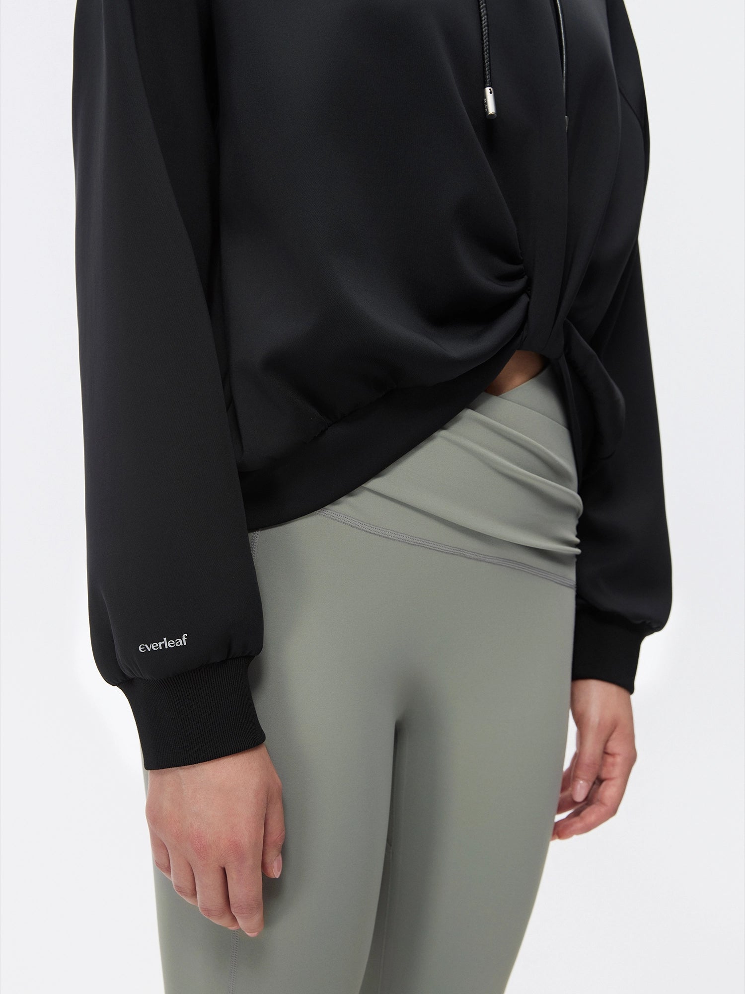 Image of LuxeFlow Twist Front Hoodie