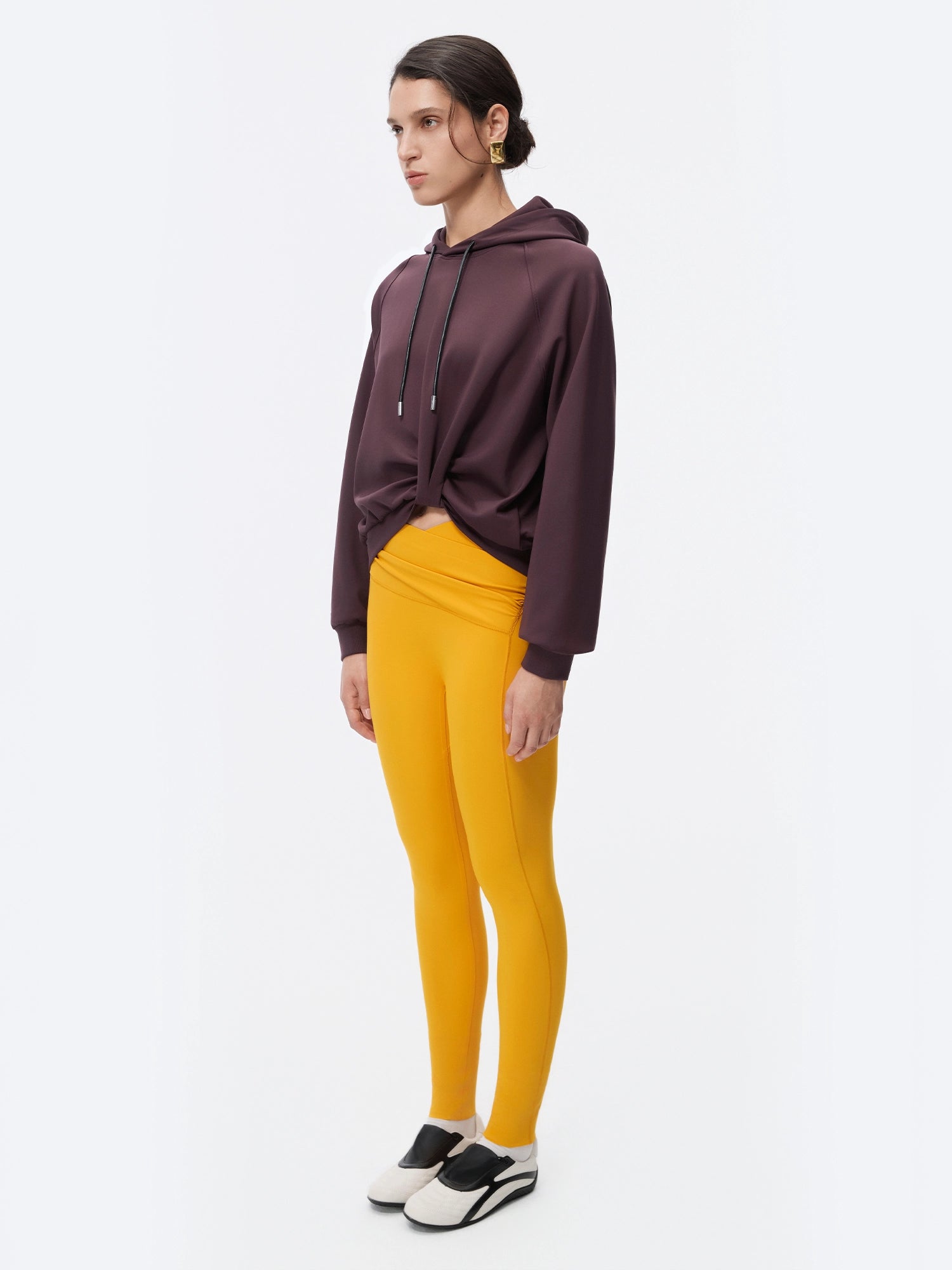 Image of LuxeFlow Twist Front Hoodie