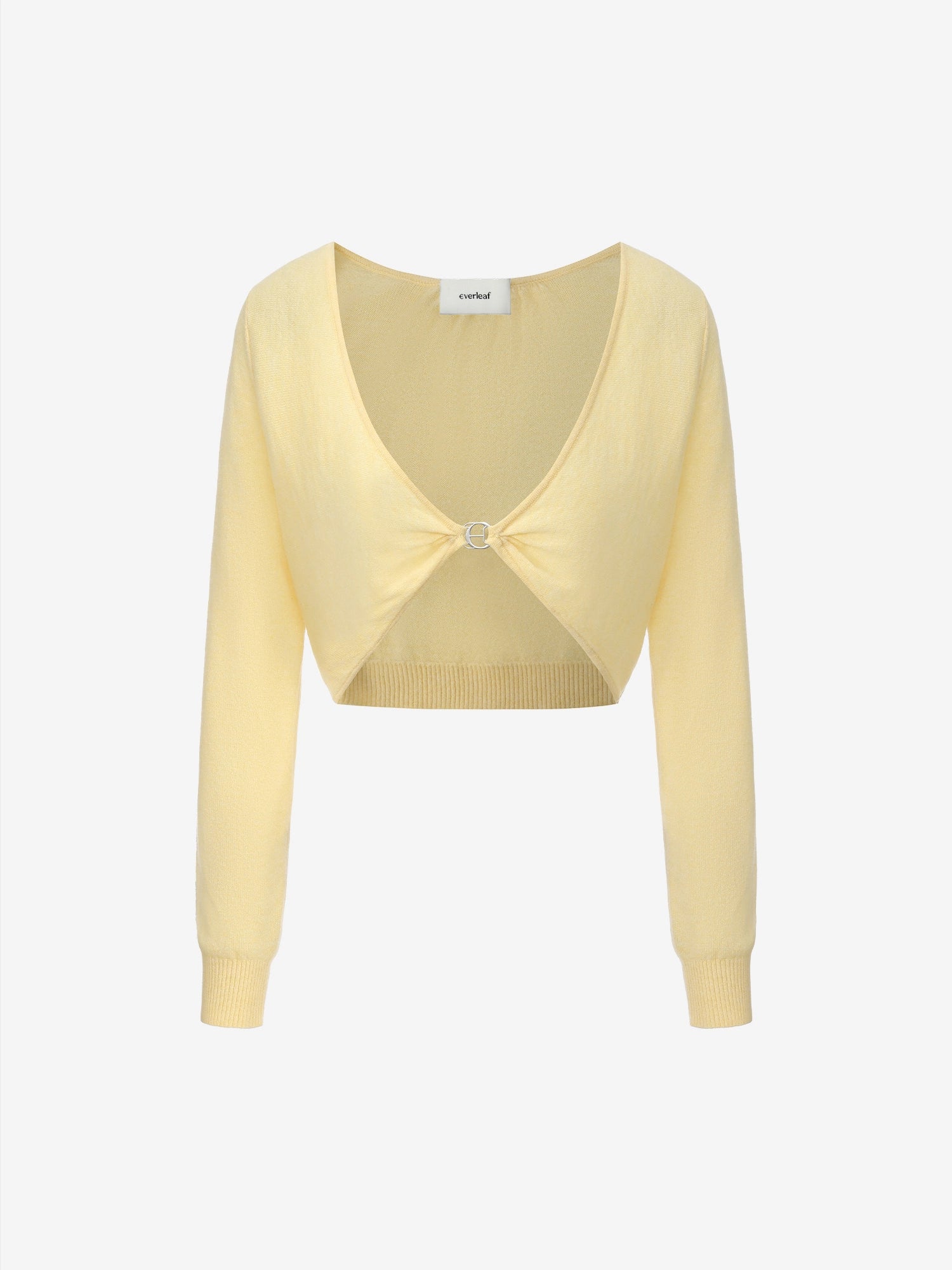 Image of 100% Cashmere Twist Cropped Sweater