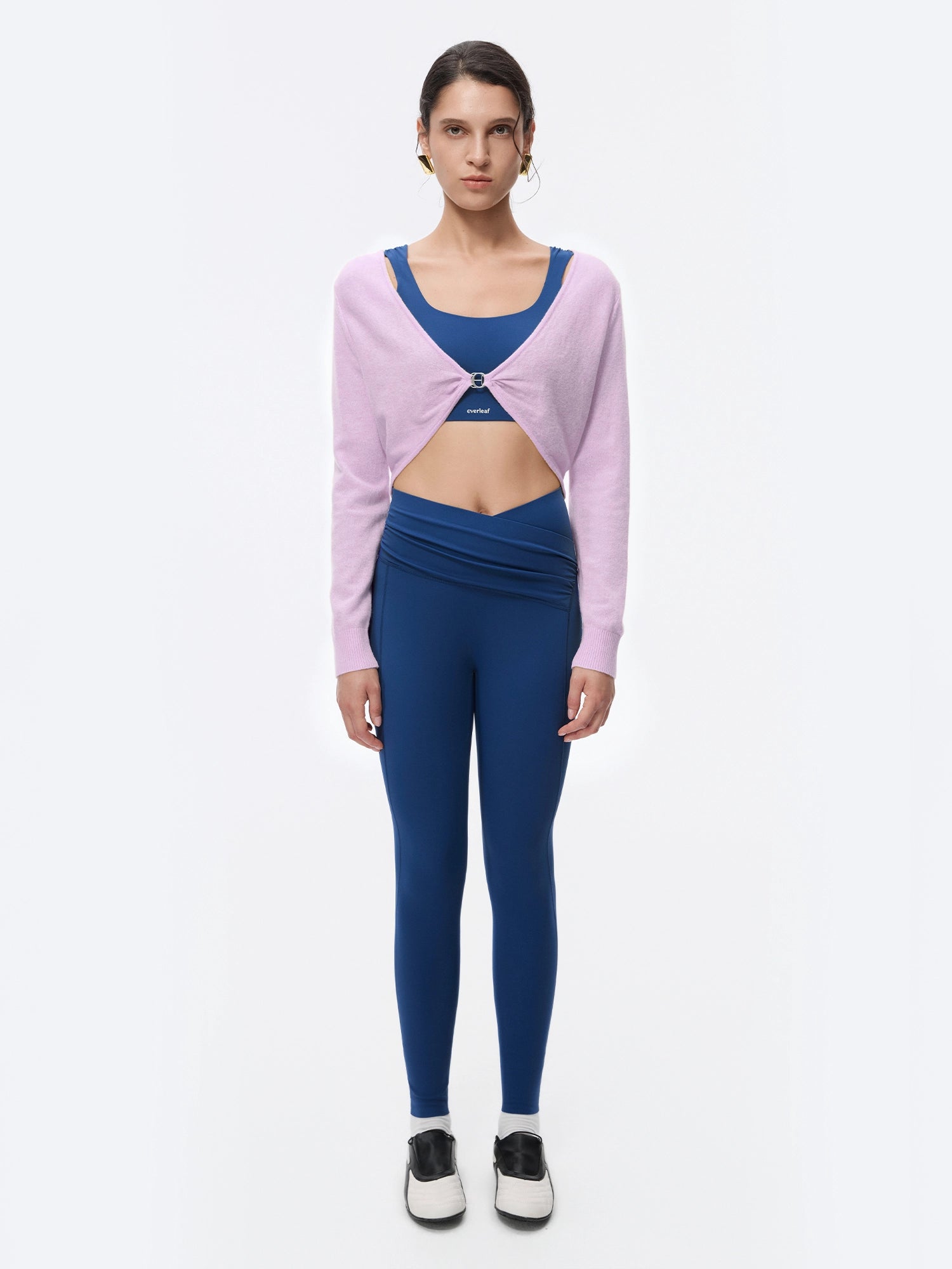 Image of 100% Cashmere Twist Cropped Sweater