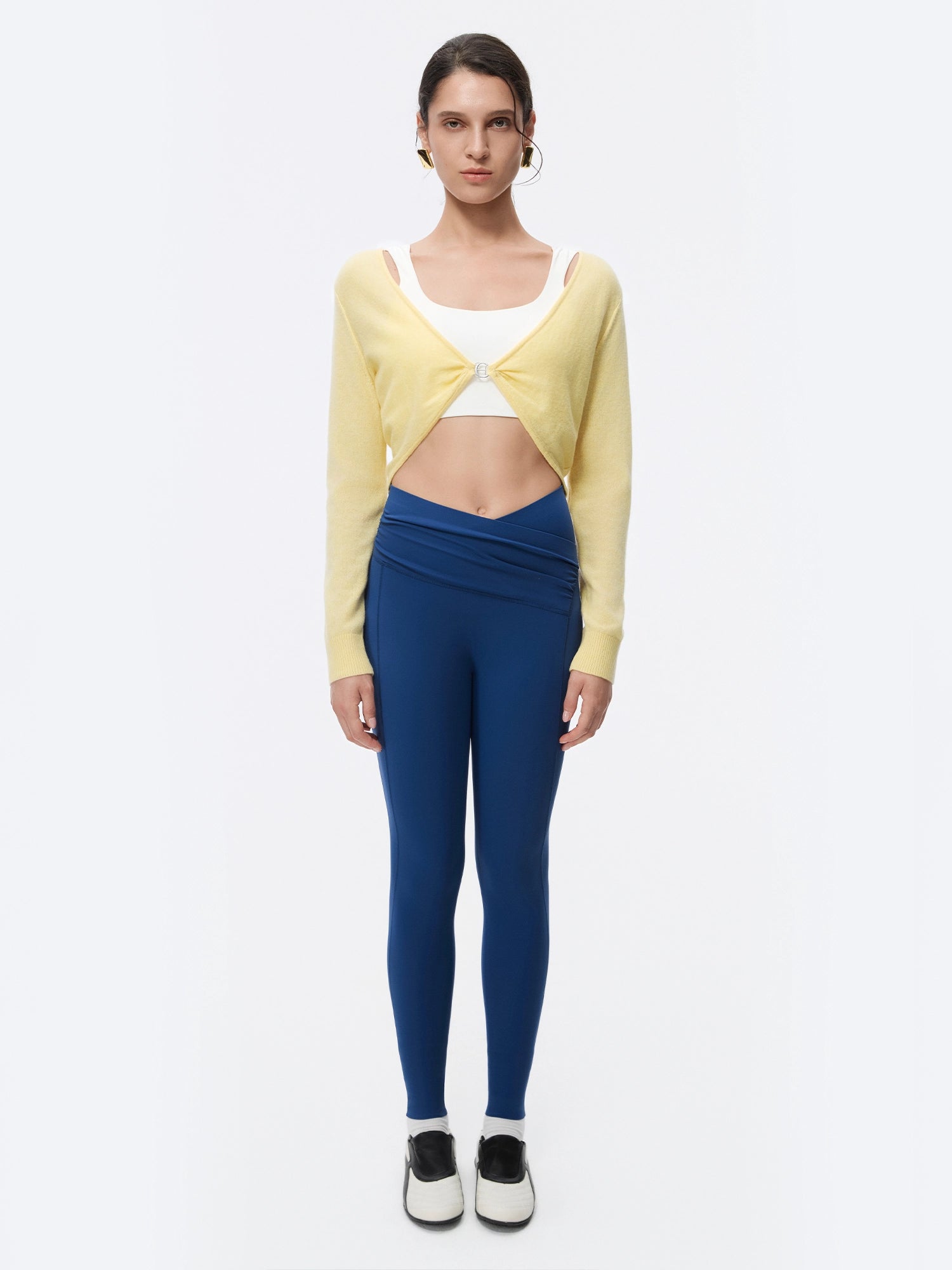 Image of 100% Cashmere Twist Cropped Sweater